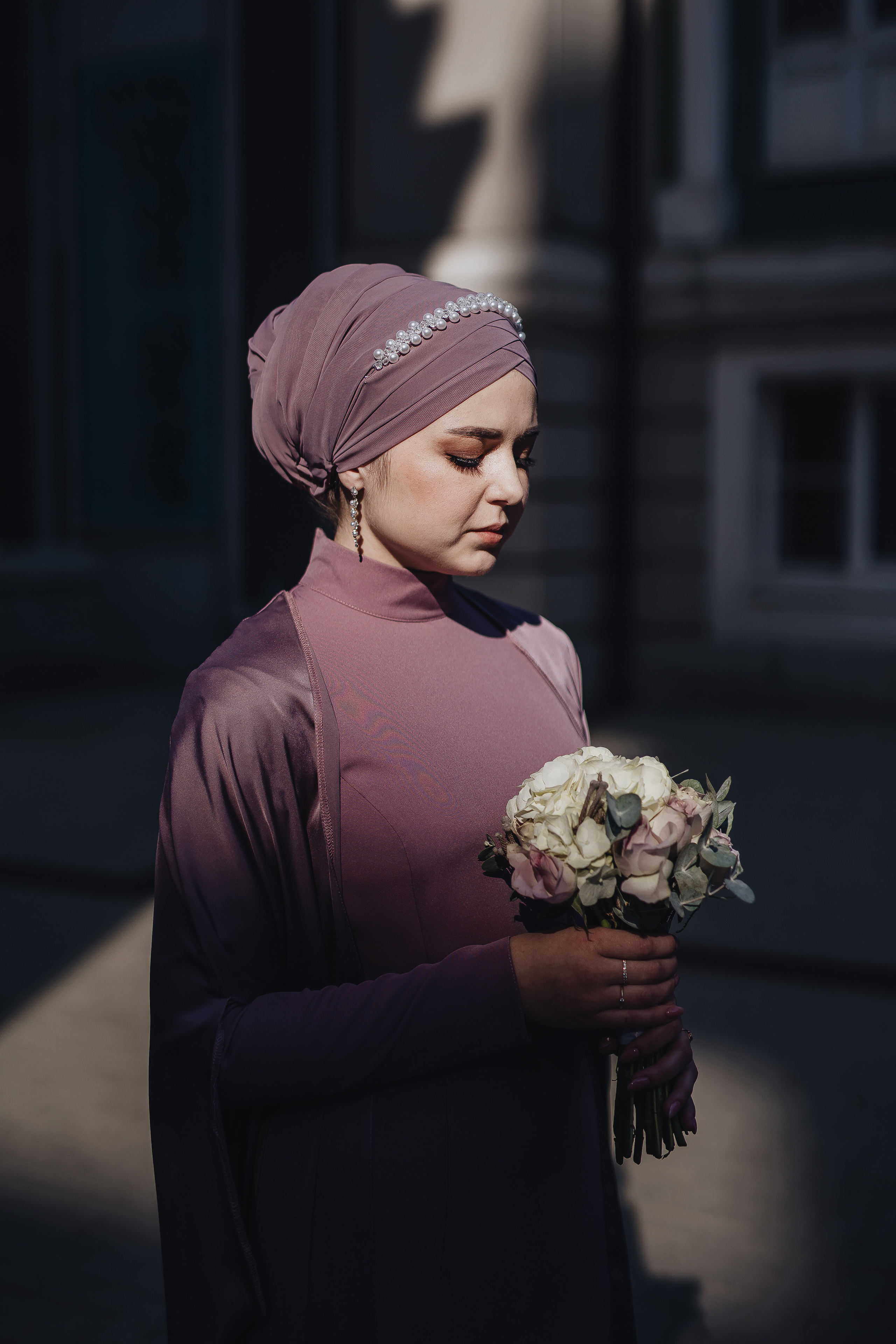 Чтение никах, завязывание платка, платье на никах, фотосессия никаха, букет на никах, украшения на никах, образ жениха, церемония чтения никах 