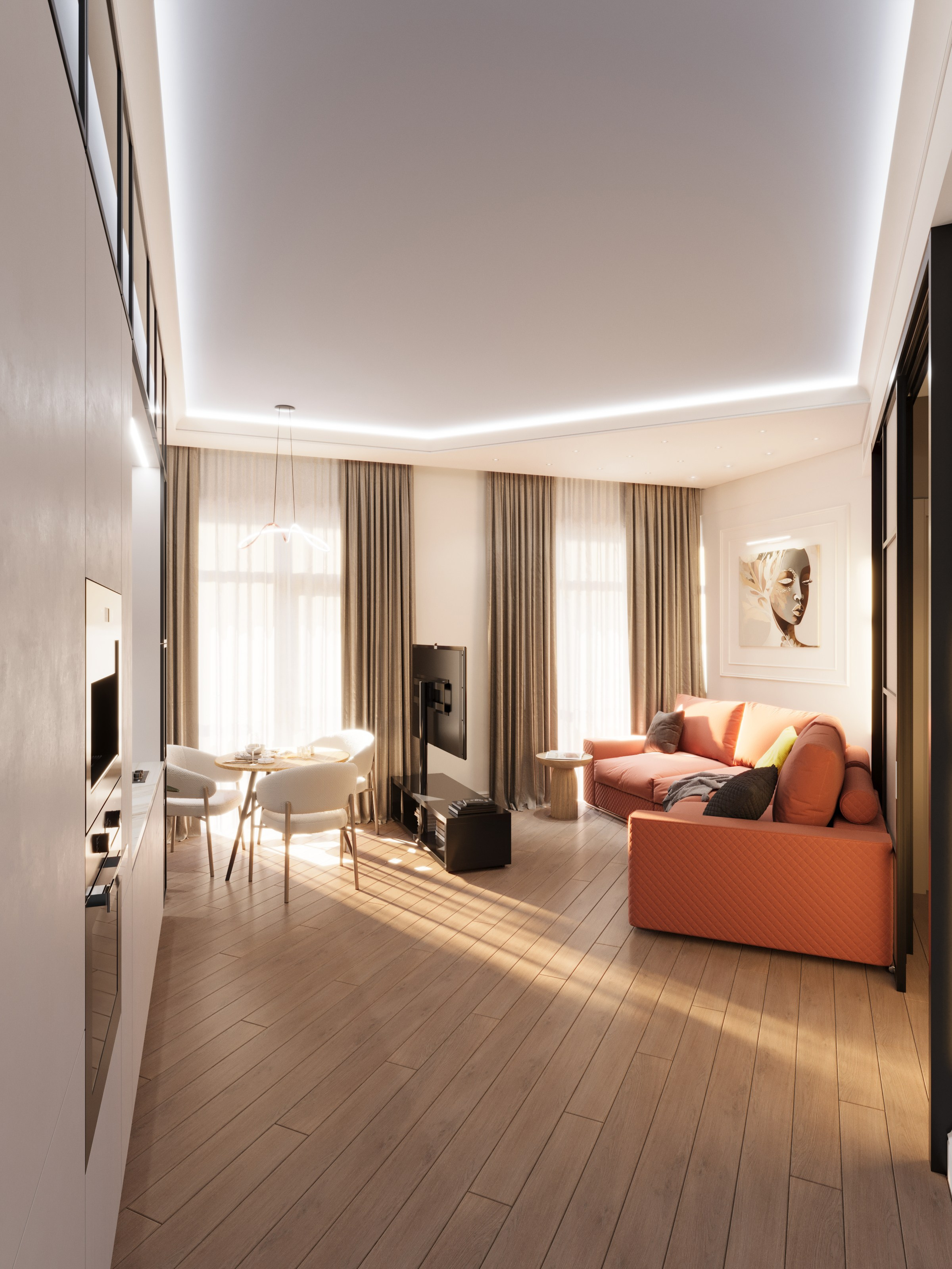 Интерьер квартиры. Визуализация и анимация в Москве — Андрей Епифанов
