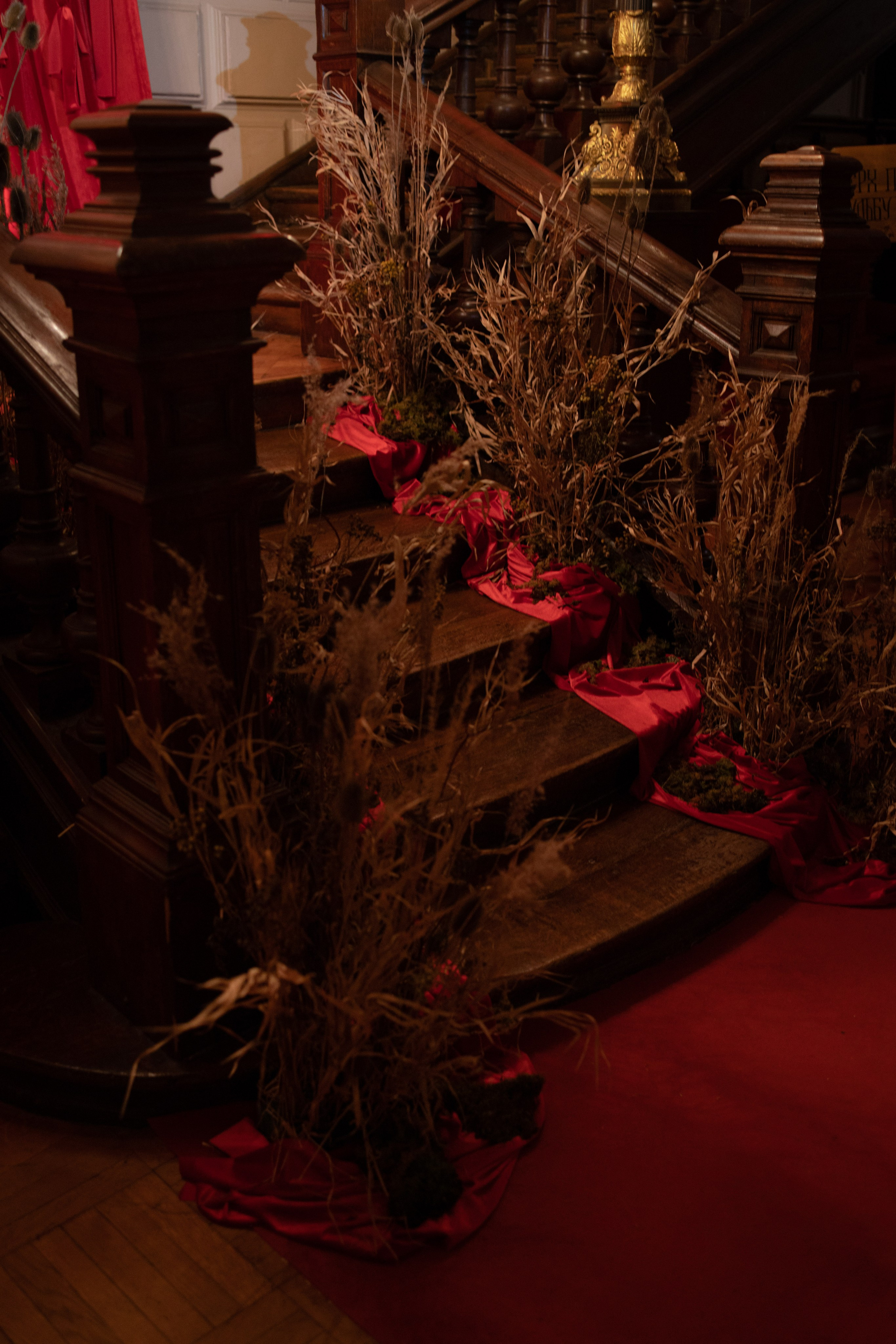 Новогодний корпоратив в фольклорном стиле. Особняк Лемана. Оформление свадеб, декор свадеб Вера Маркова, Москва