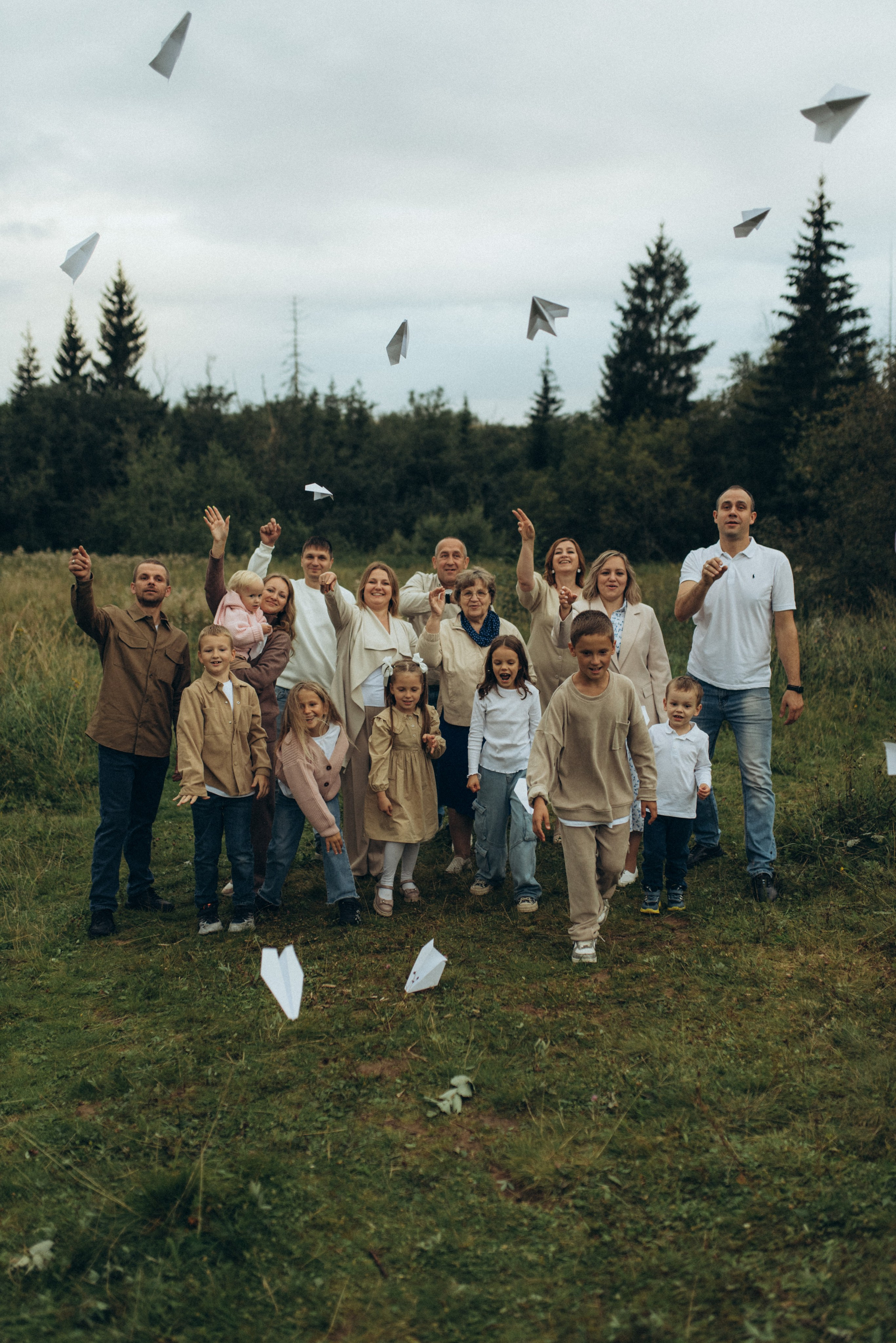 Большая семейная съемка. Семейный фотограф в Москве Екатерина Север