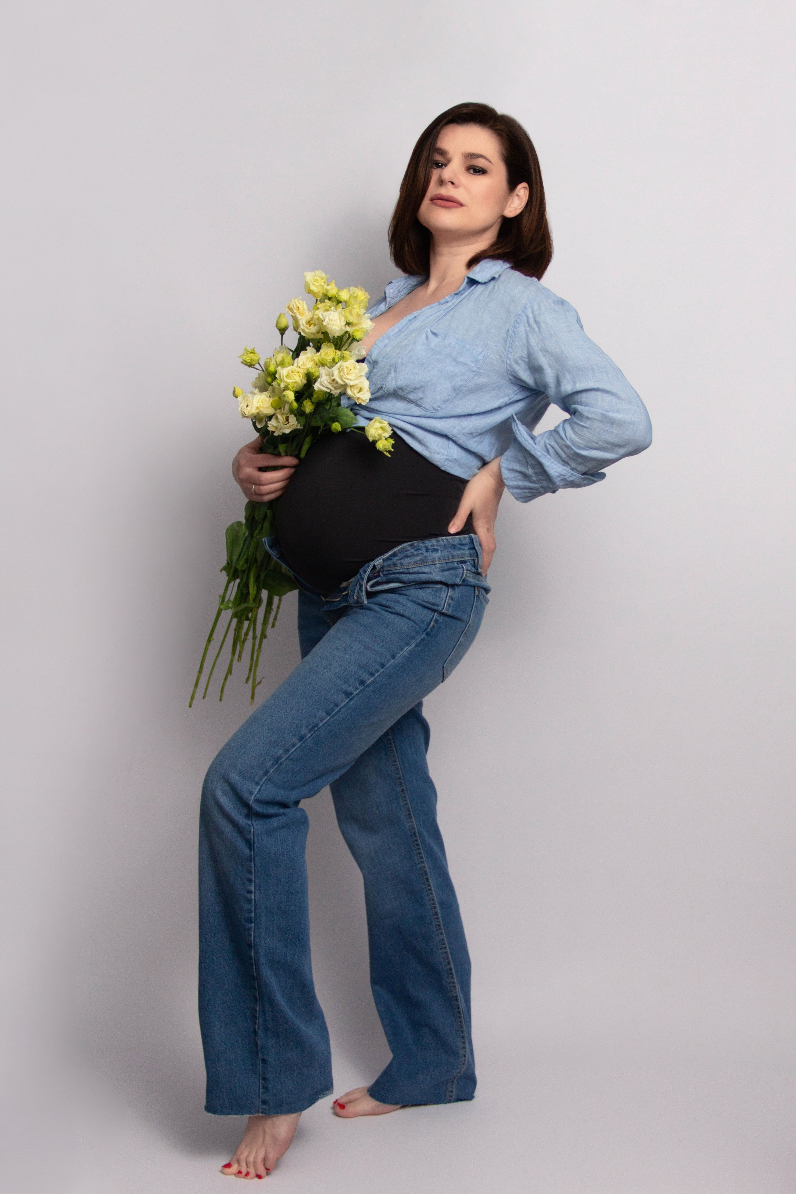 Беременность (домашняя фотосессия). Детский и семейный фотограф в Москве и МО