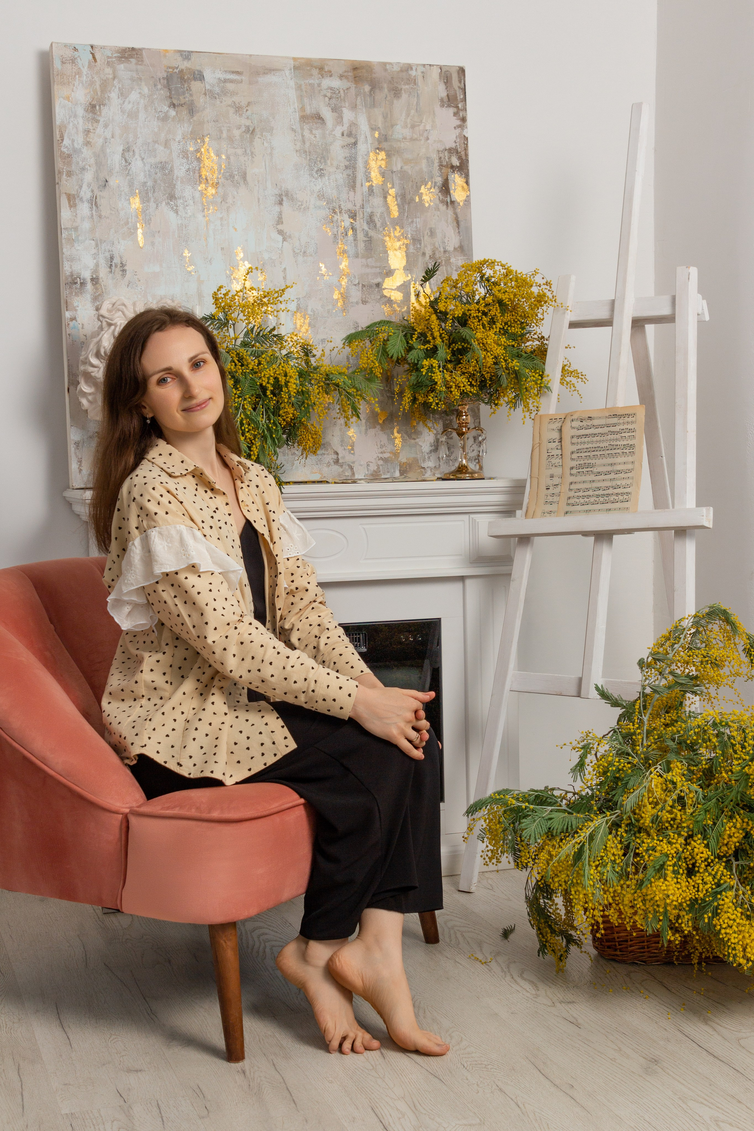 Фото день с мимозой. Портретный и семейный фотограф в Санкт-Петербурге Ульяна Жукова