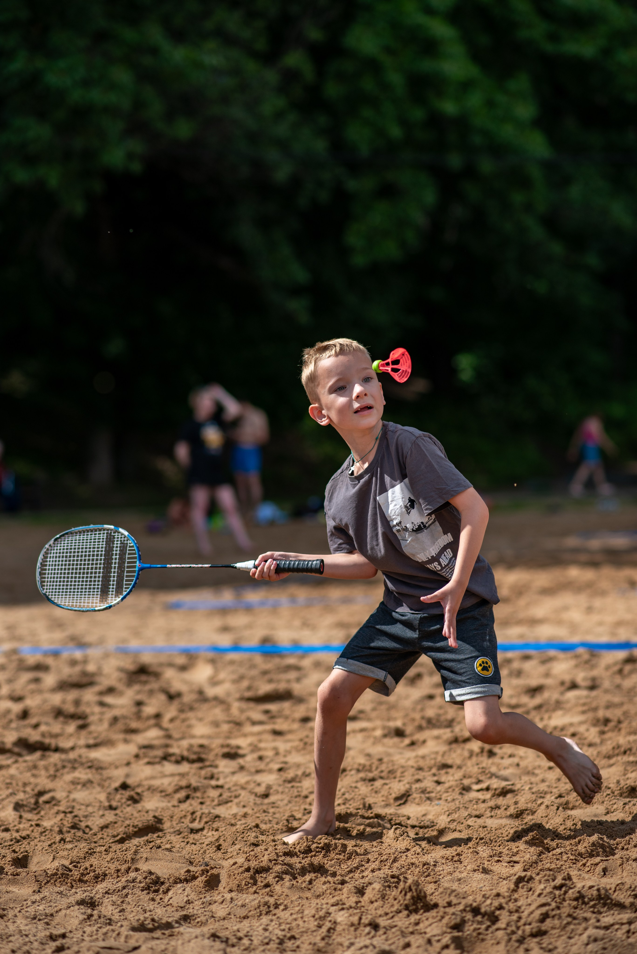 Бадминтон на свежем воздухе. Химки, Московская область. Фотограф Стеценко Наталия. Одинцово, Москва, Московская область