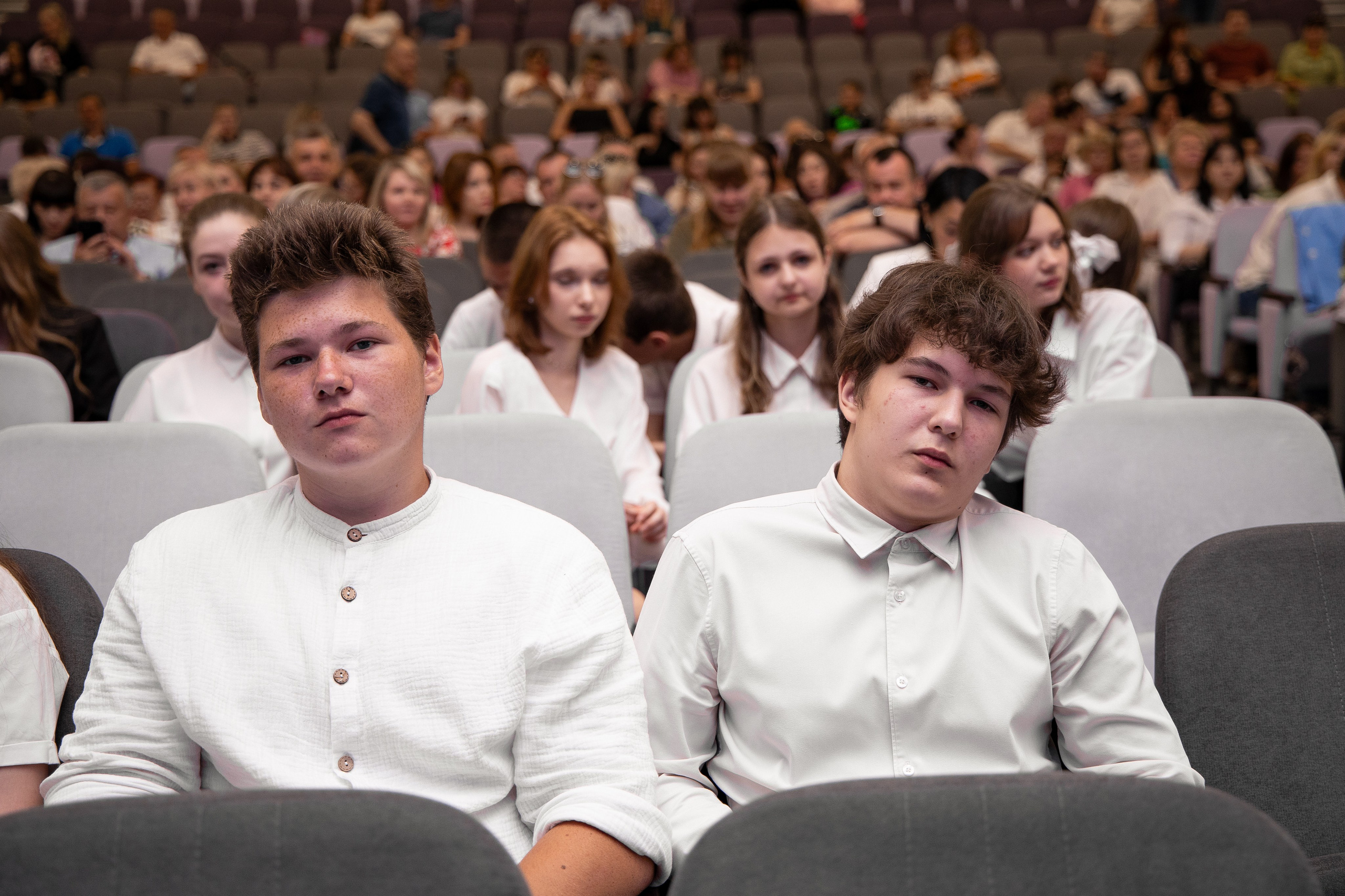 Выпускной в школе. Анна Рышкевич