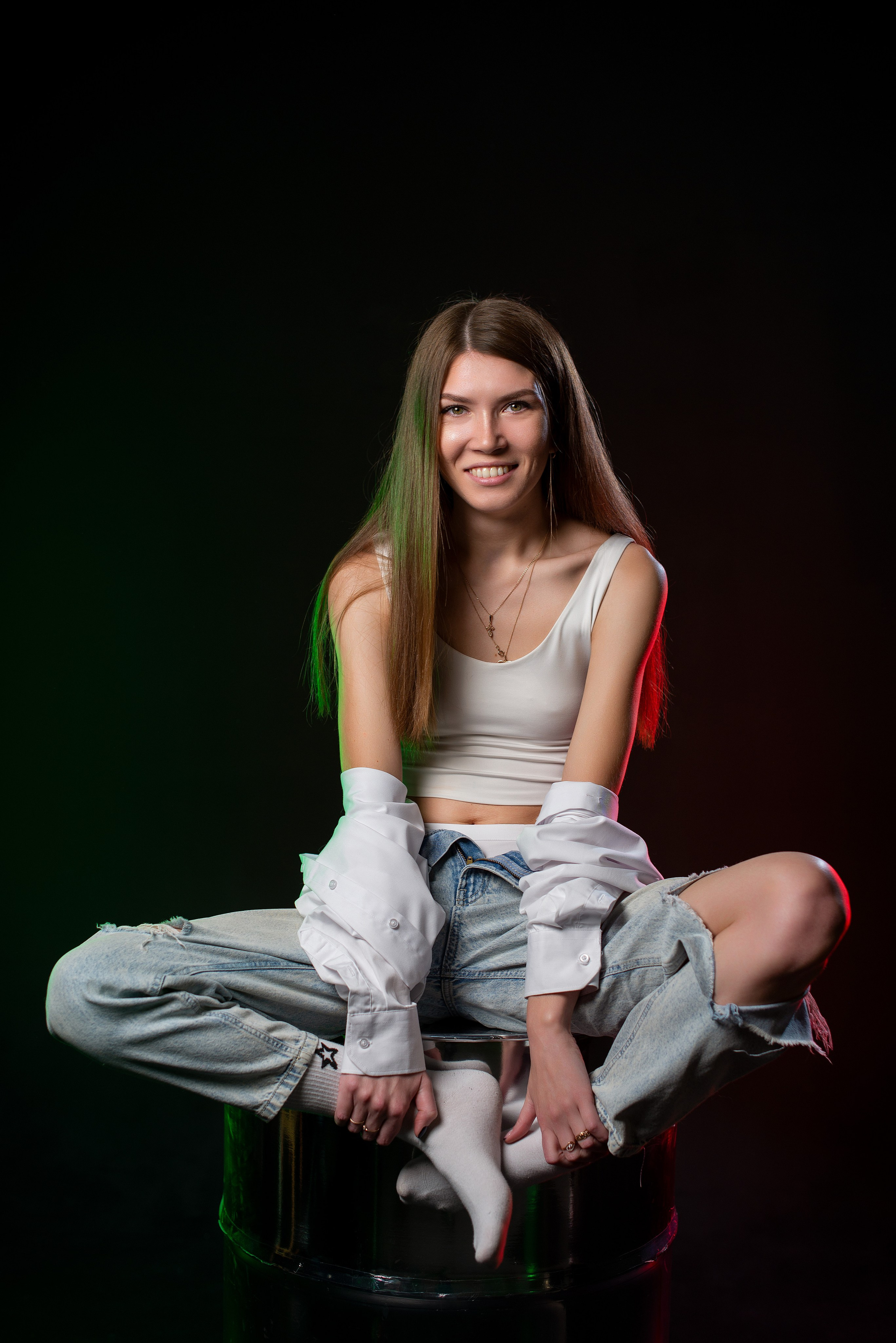 Ксения в фотостудии Black & White. Творческий фотограф Вологда