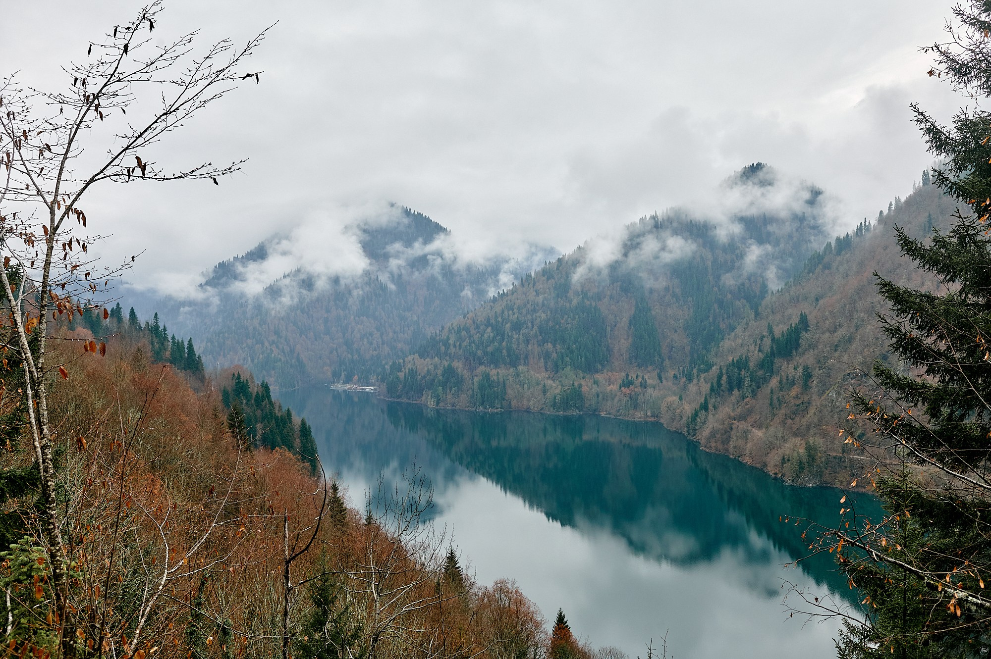 Озеро Рица, Абхазия. Декабрь 2024. Фотографии отовсюду и обо всем