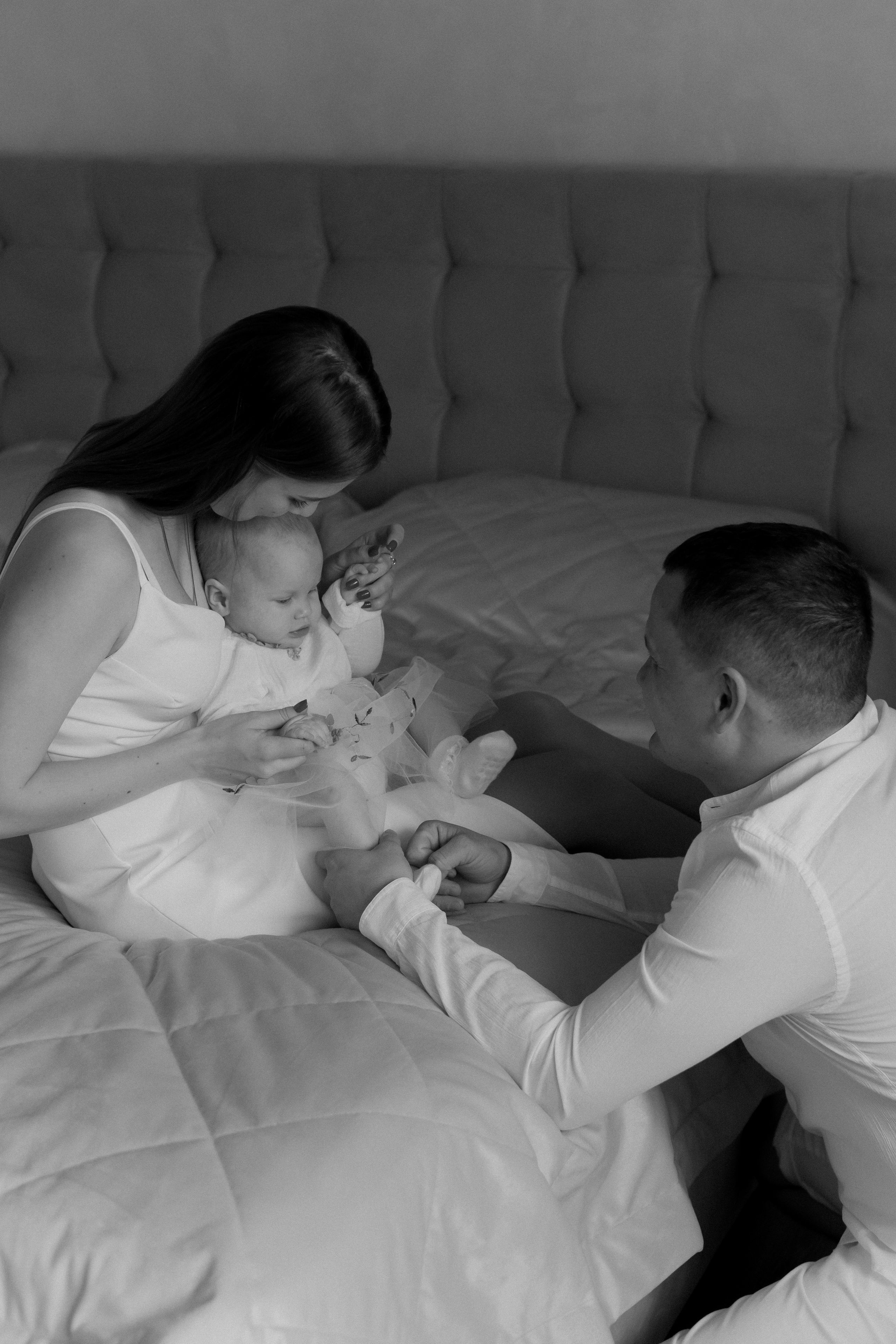 Домашняя фотосессия Даша + Ваня + Маша. Свадебный и семейный фотограф г. Волгоград Биленко Ангелина