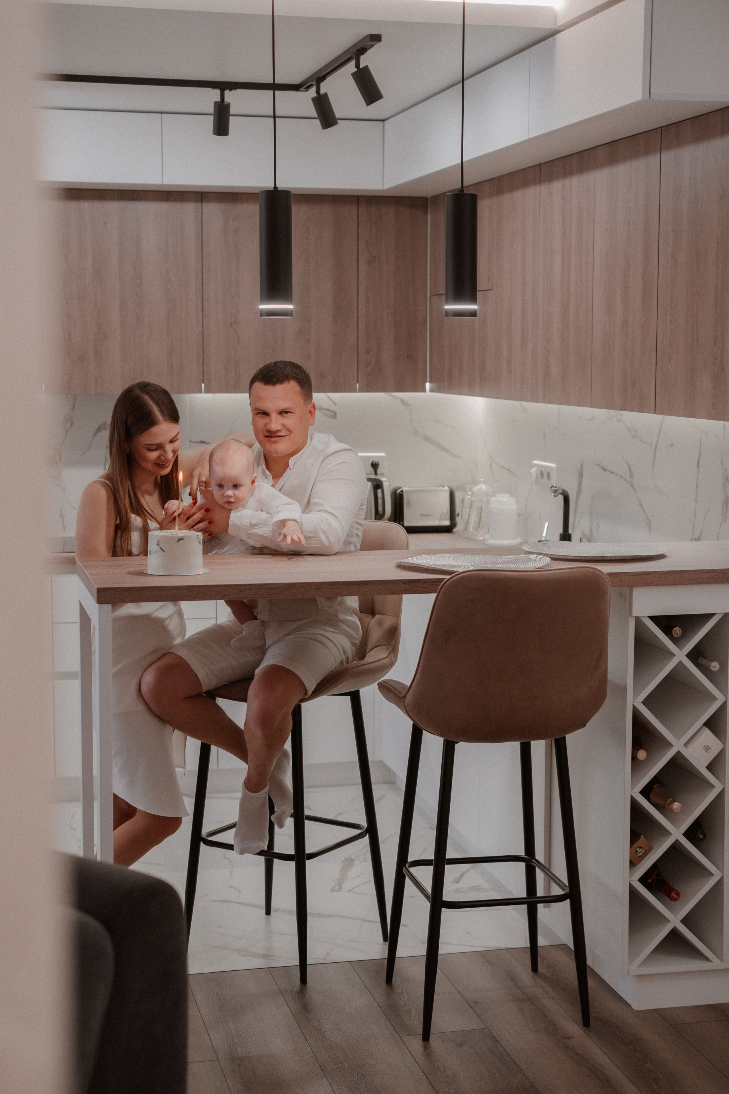 Домашняя фотосессия Даша + Ваня + Маша. Свадебный и семейный фотограф г. Волгоград Биленко Ангелина