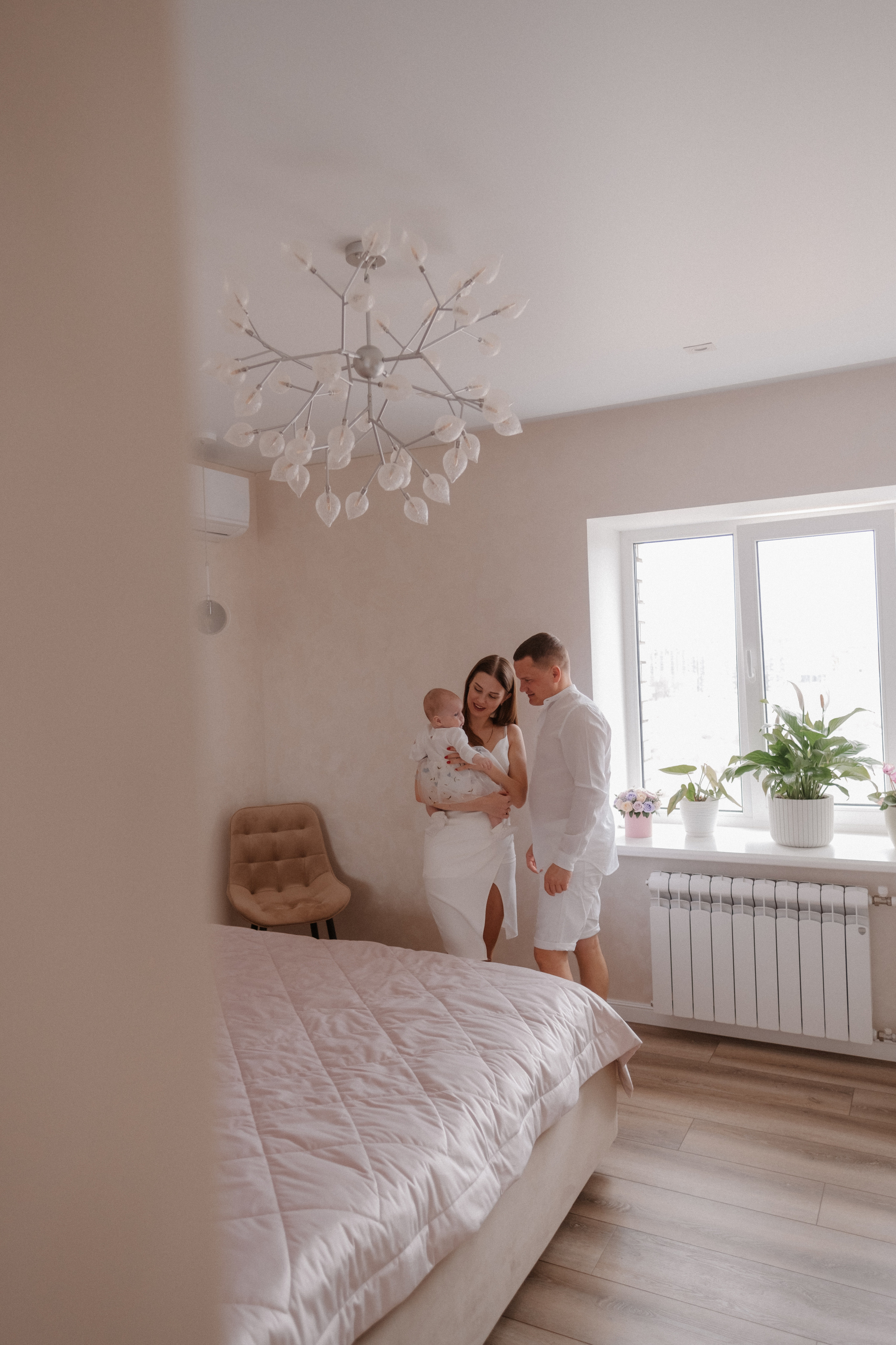 Домашняя фотосессия Даша + Ваня + Маша. Свадебный и семейный фотограф г. Волгоград Биленко Ангелина