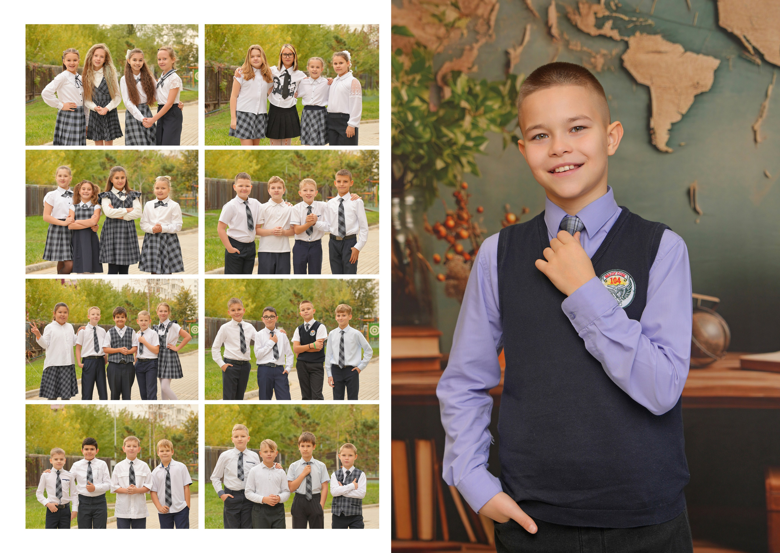 ШКОЛА 104 ф — 4 «И» класс. Красивый выпускной альбом в Краснодаре