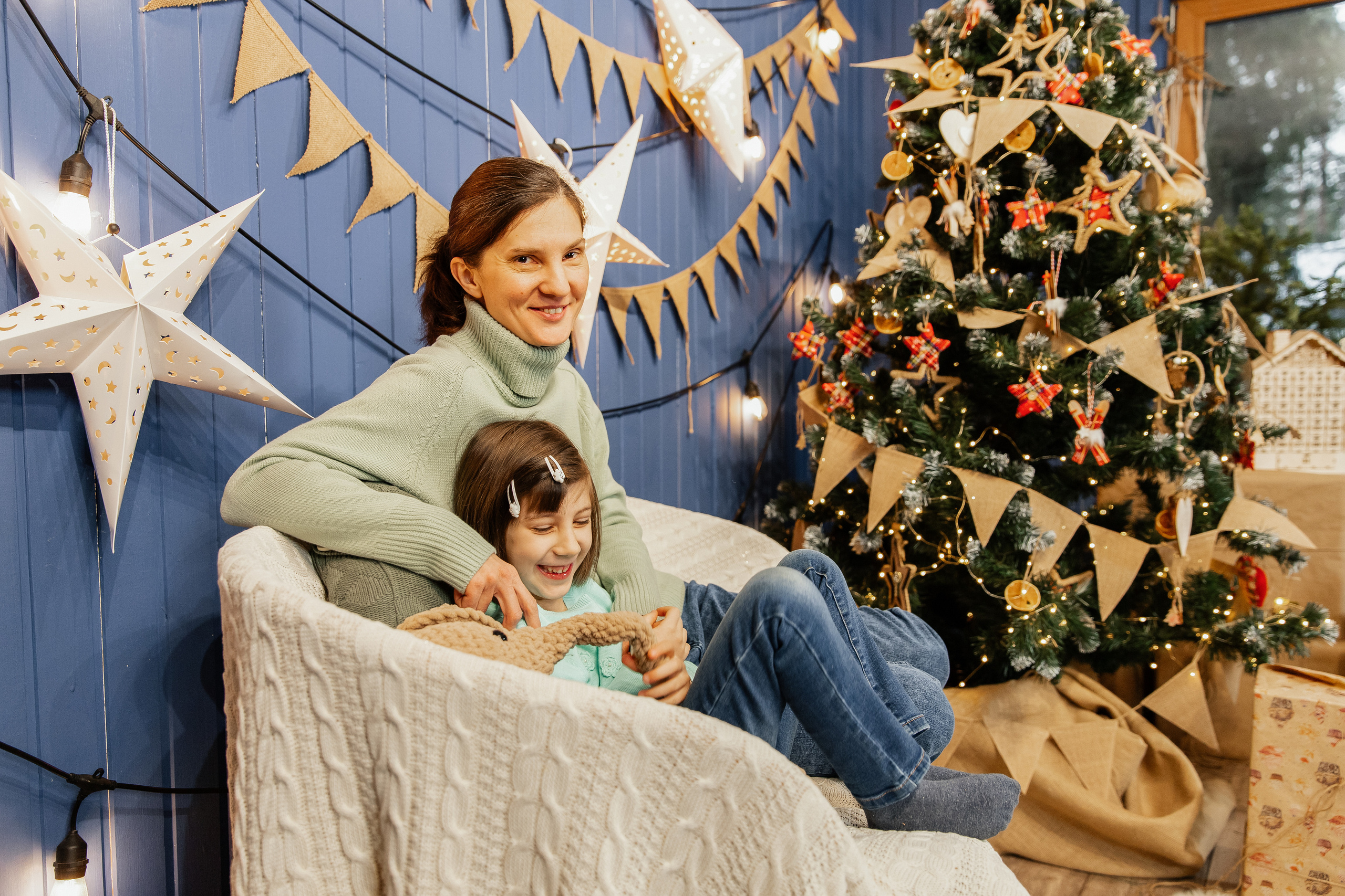 Студийная Рождественская фотосессия