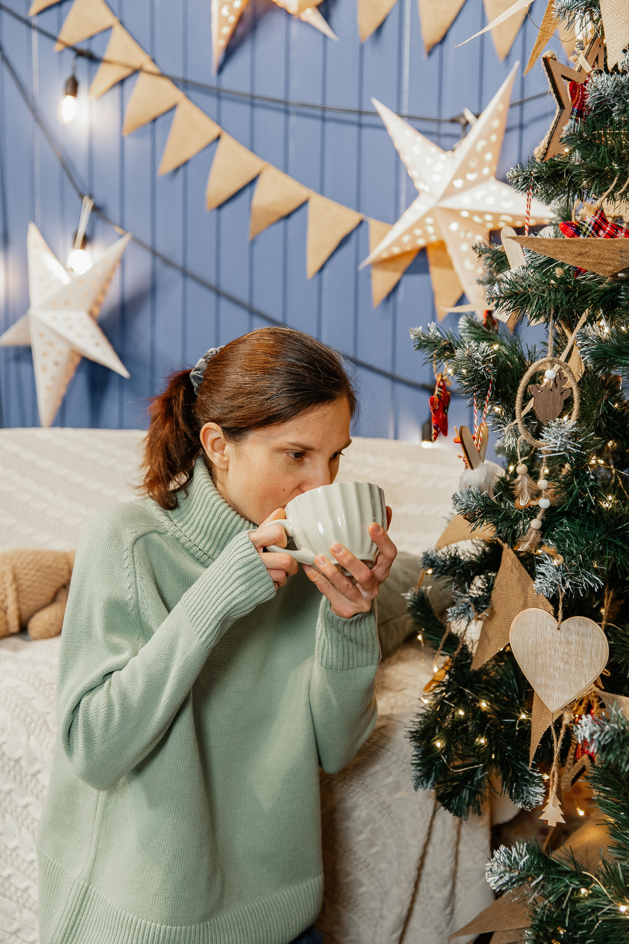 Студийная Рождественская фотосессия