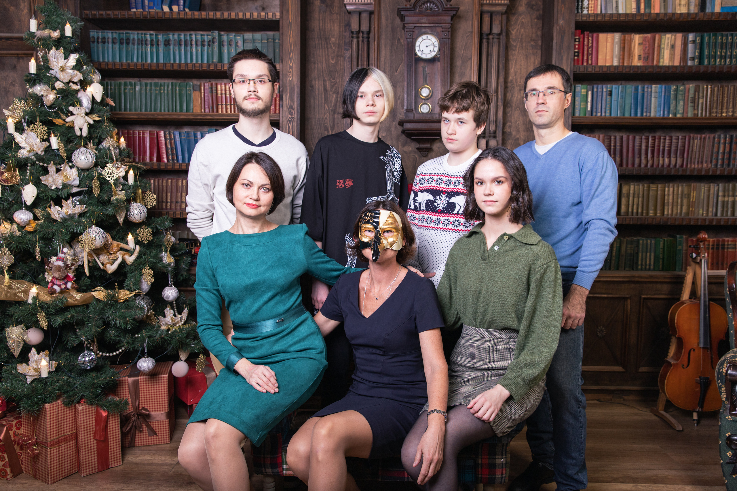 Студийная новогодняя фотосъемка