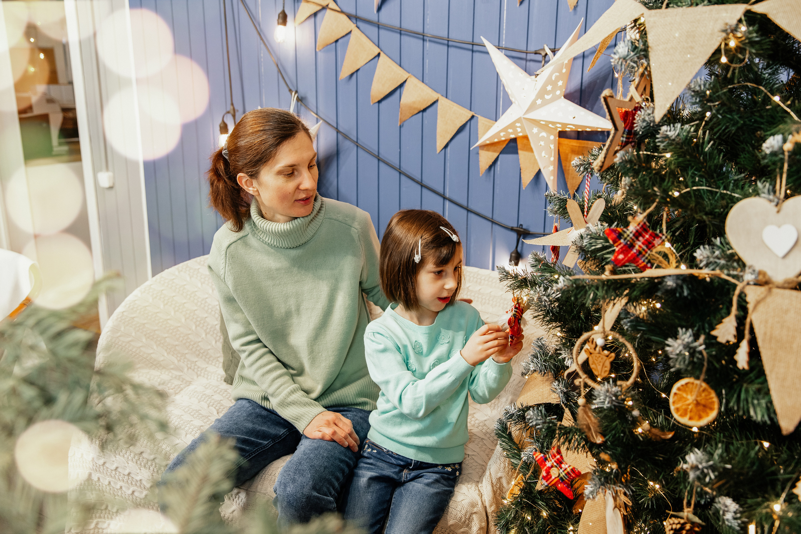 Студийная Рождественская фотосессия