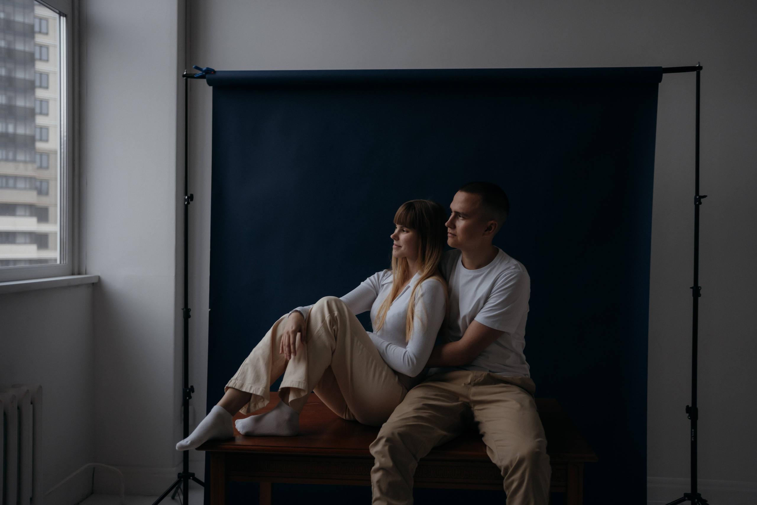 Парная фотосессия в студии в Архангельске. Портретный и свадебный фотограф в Архангельске Елизавета Стрекаловская