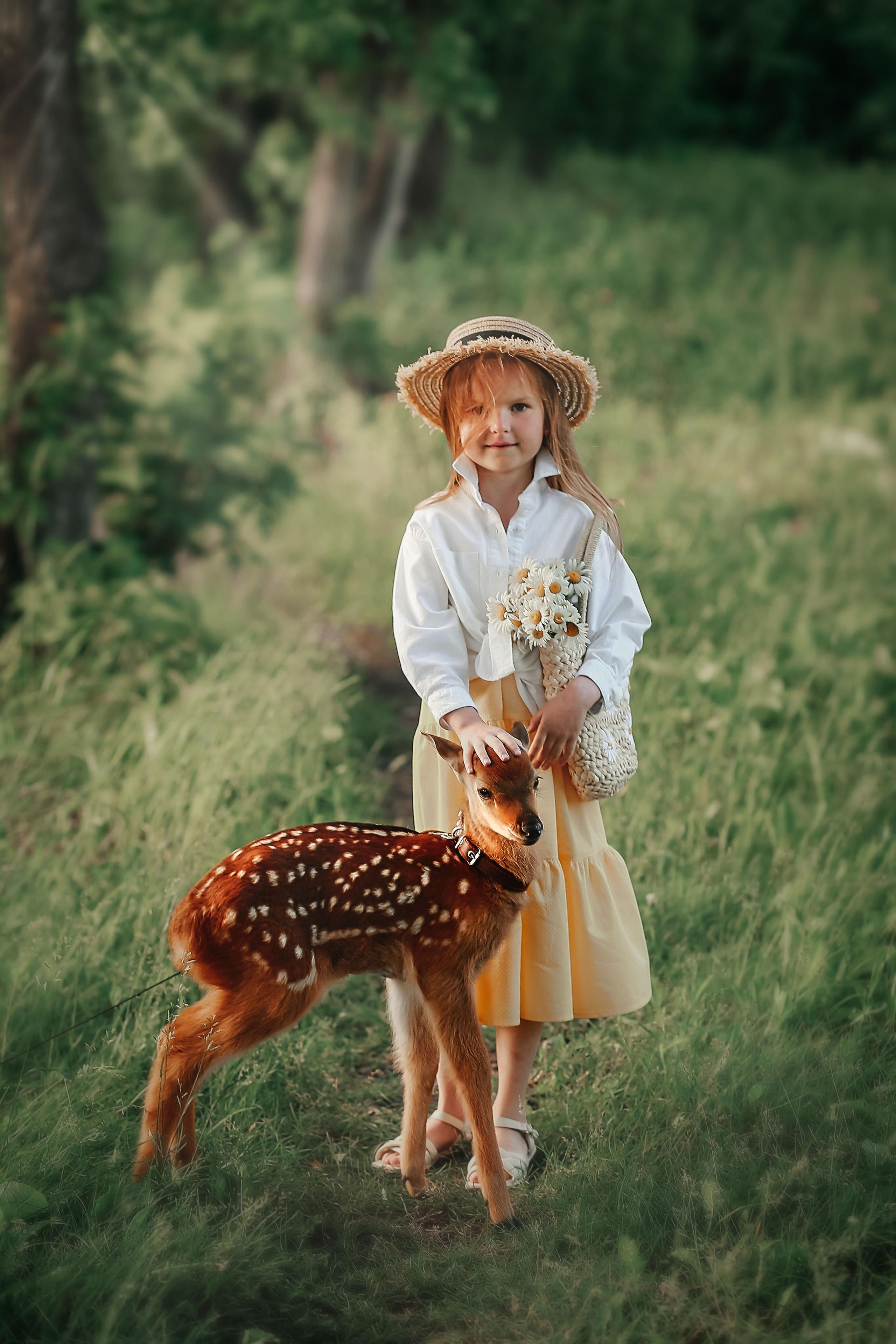 Фотосессия с олененком. Иванова Ирина Свадебный и семейный фотограф г. Уфа