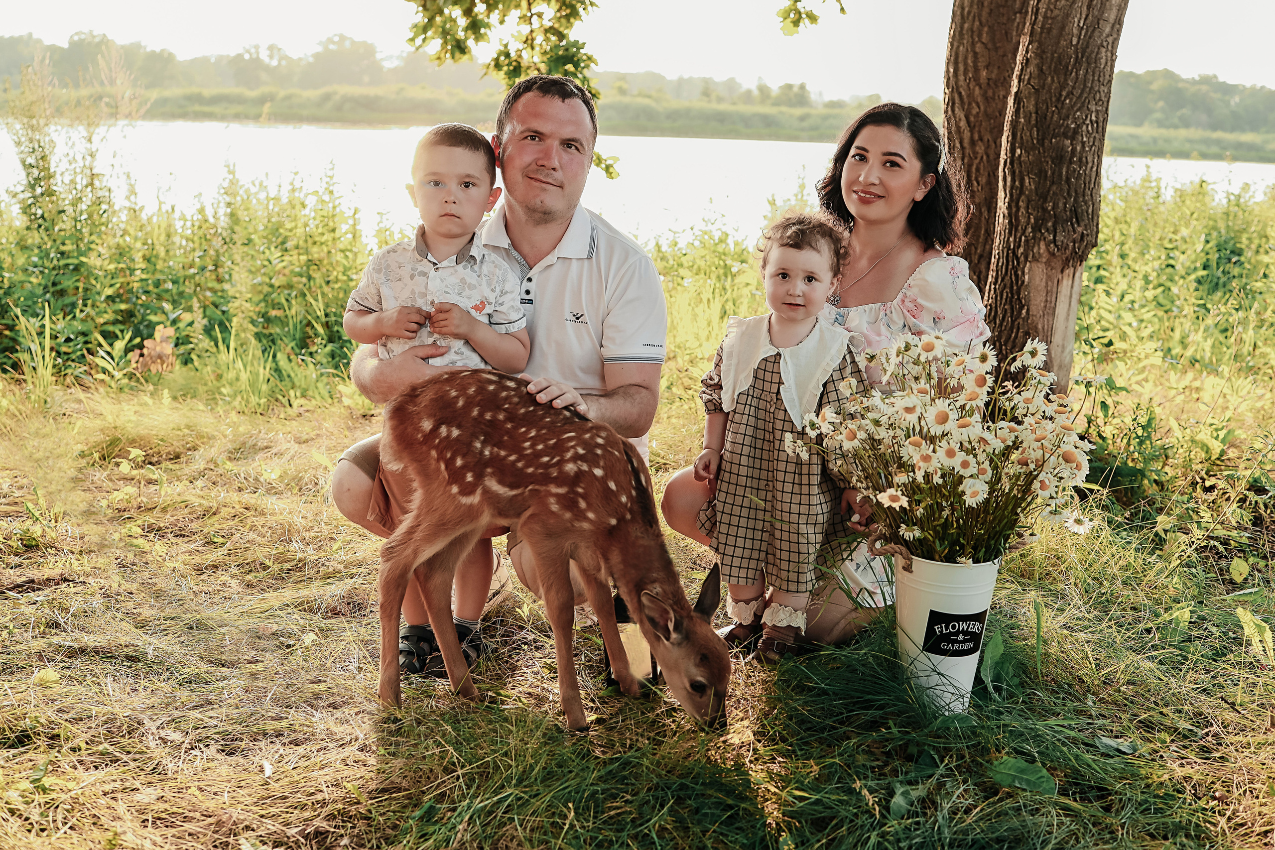 Фотосессия семейная с олененком. Иванова Ирина Свадебный и семейный фотограф г. Уфа