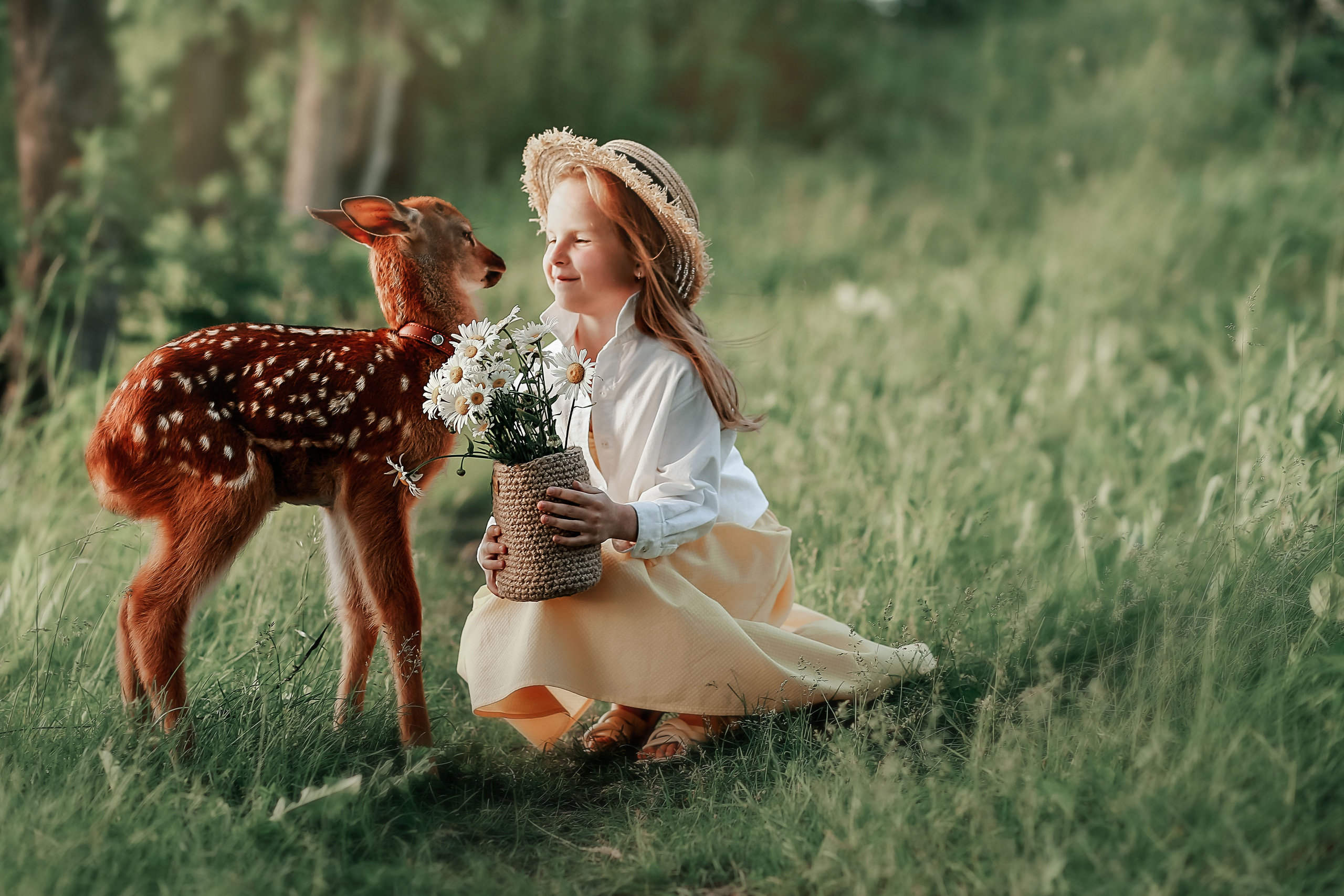 Фотосессия с олененком. Иванова Ирина Свадебный и семейный фотограф г. Уфа