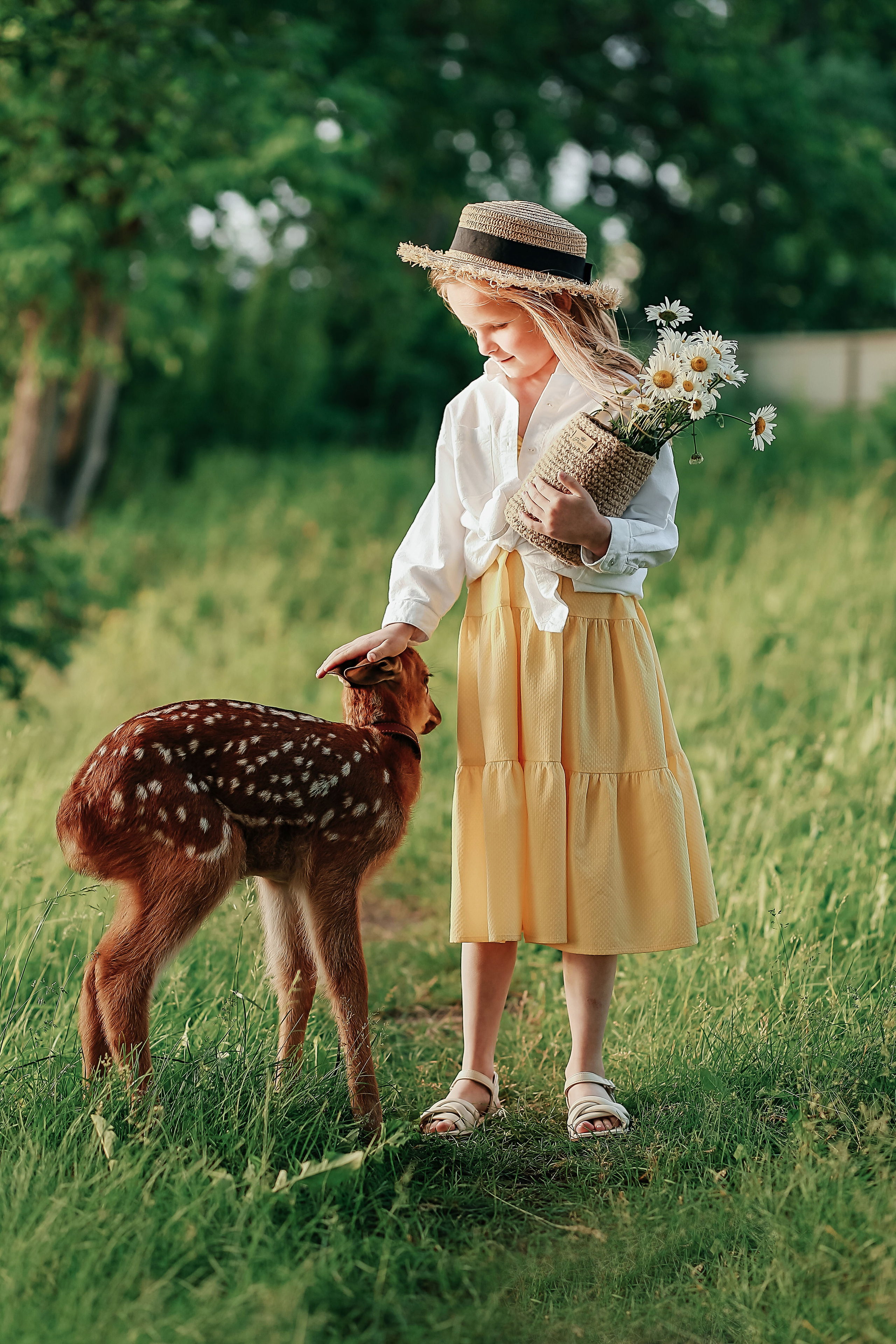 Фотосессия с олененком. Иванова Ирина Свадебный и семейный фотограф г. Уфа