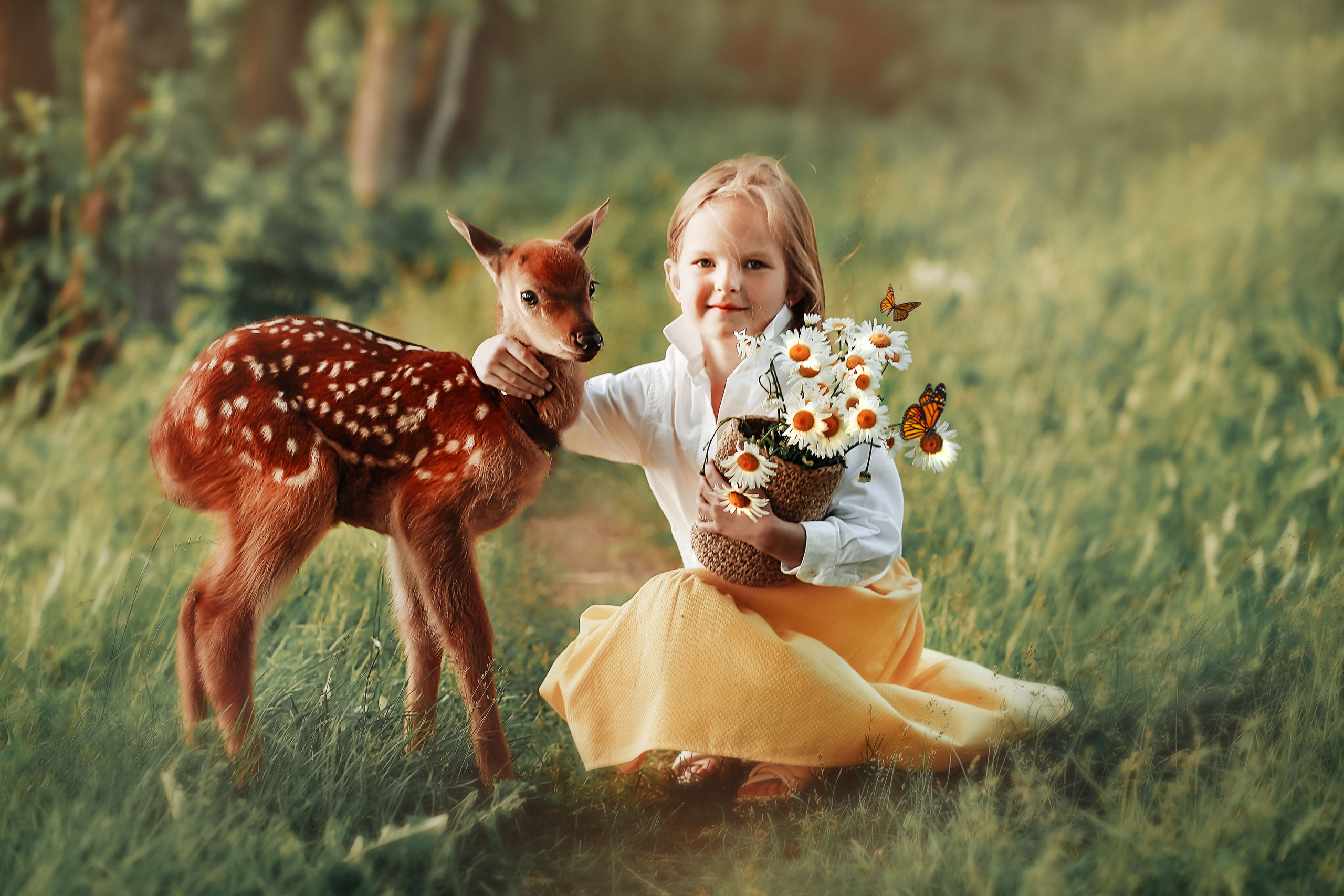 Фотосессия с олененком. Иванова Ирина Свадебный и семейный фотограф г. Уфа