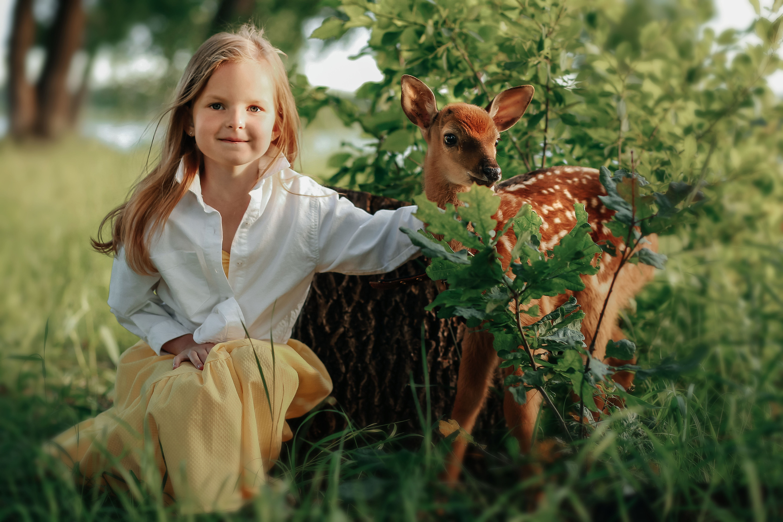Фотосессия с олененком. Иванова Ирина Свадебный и семейный фотограф г. Уфа
