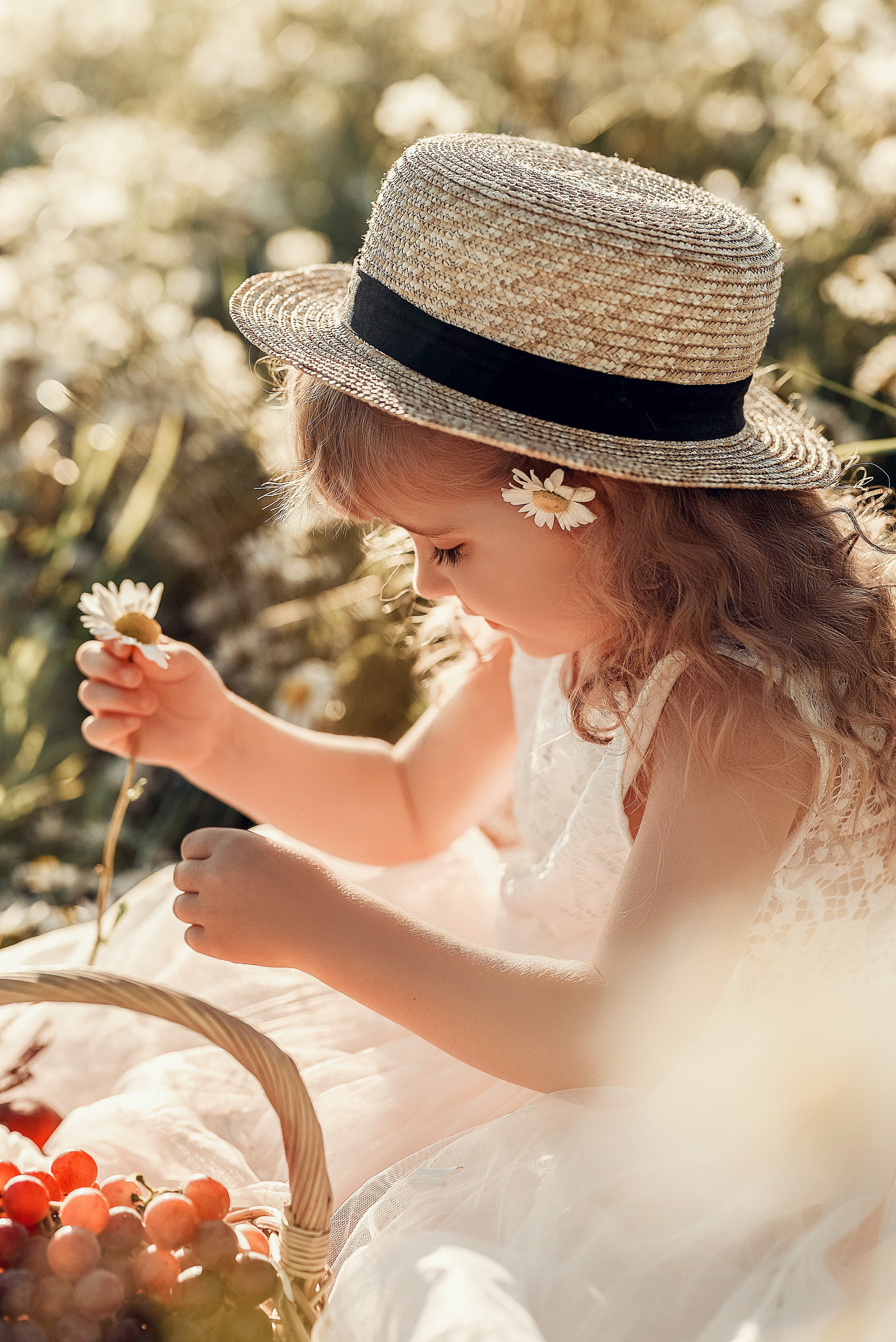 Настя (ромашки). Фотограф в Москве