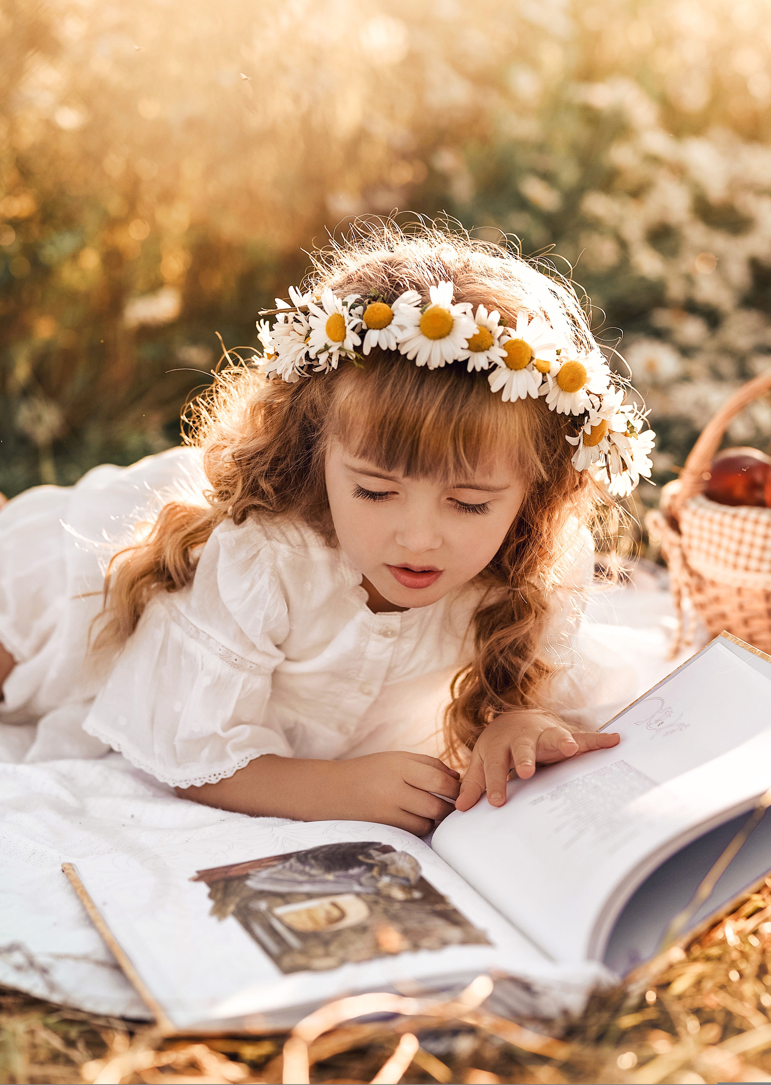 Настя (ромашки). Фотограф в Москве