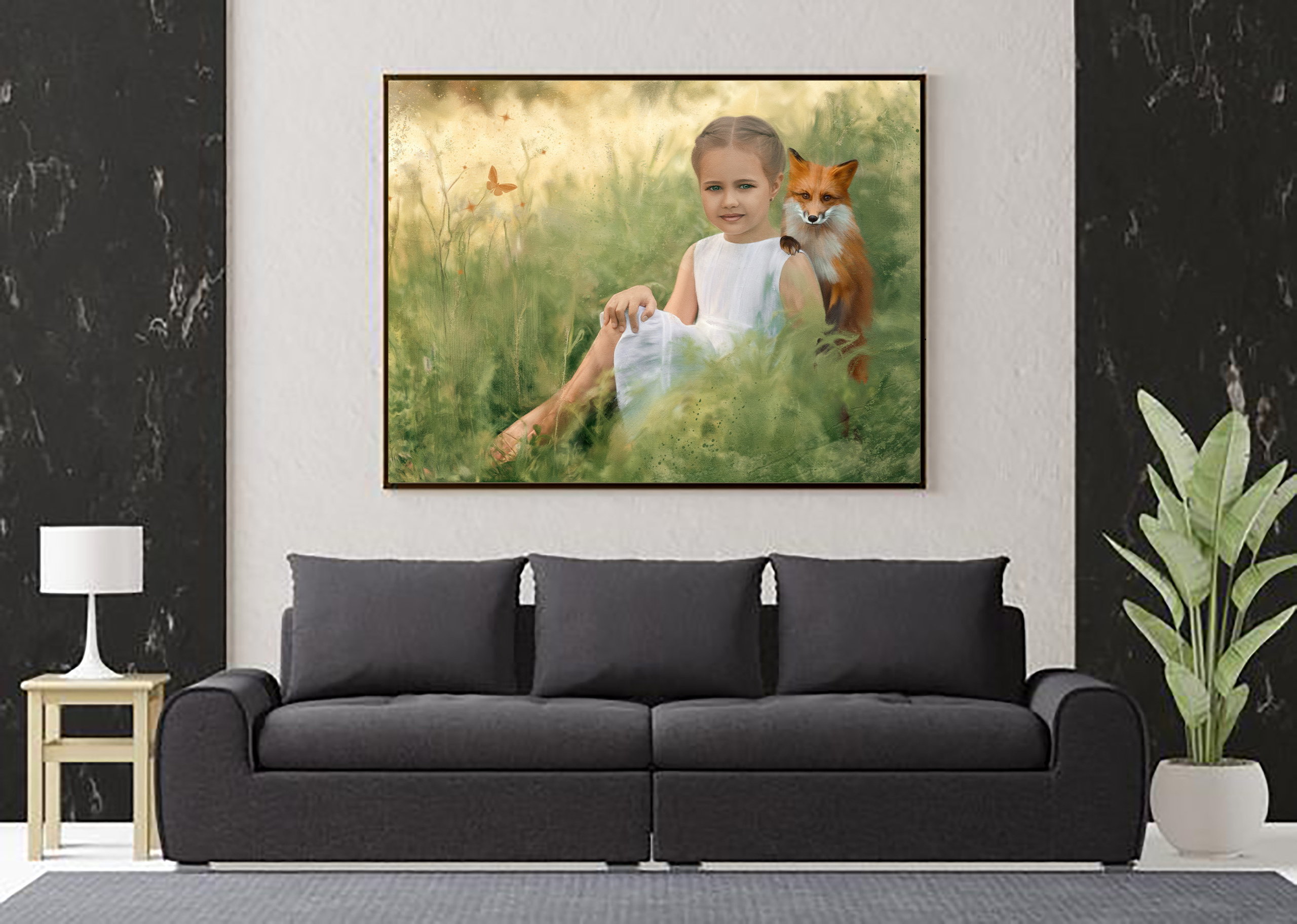 Цифровой портрет по фотографии в стиле масляной живописи Красноярск. Семейный и детский фотограф Красноярск Наталья Сташкевич