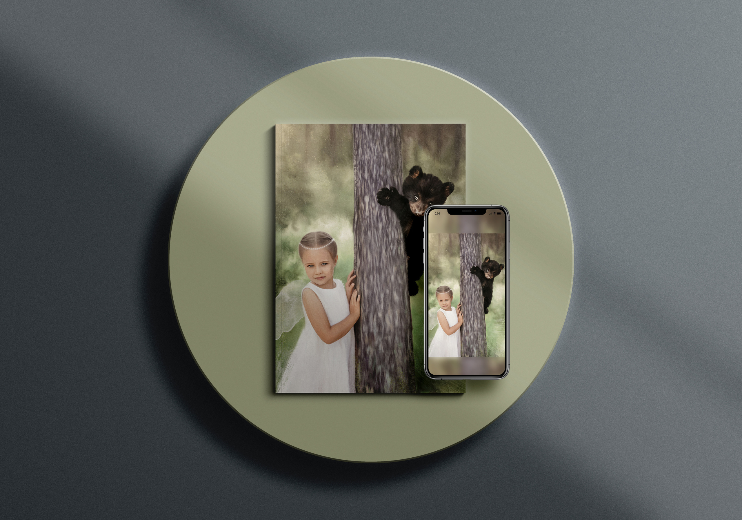 Цифровой портрет по фотографии в стиле масляной живописи Красноярск. Семейный и детский фотограф Красноярск Наталья Сташкевич