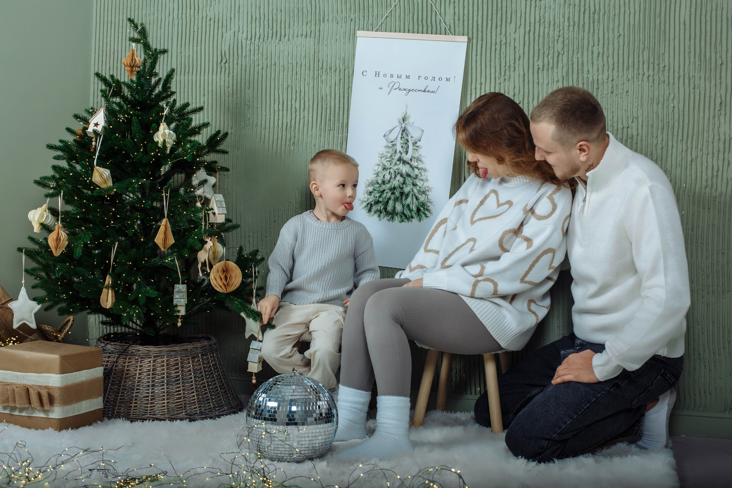 Семейные фотосессии до Нового года в Москве и области, фото и видео Павел Коротков