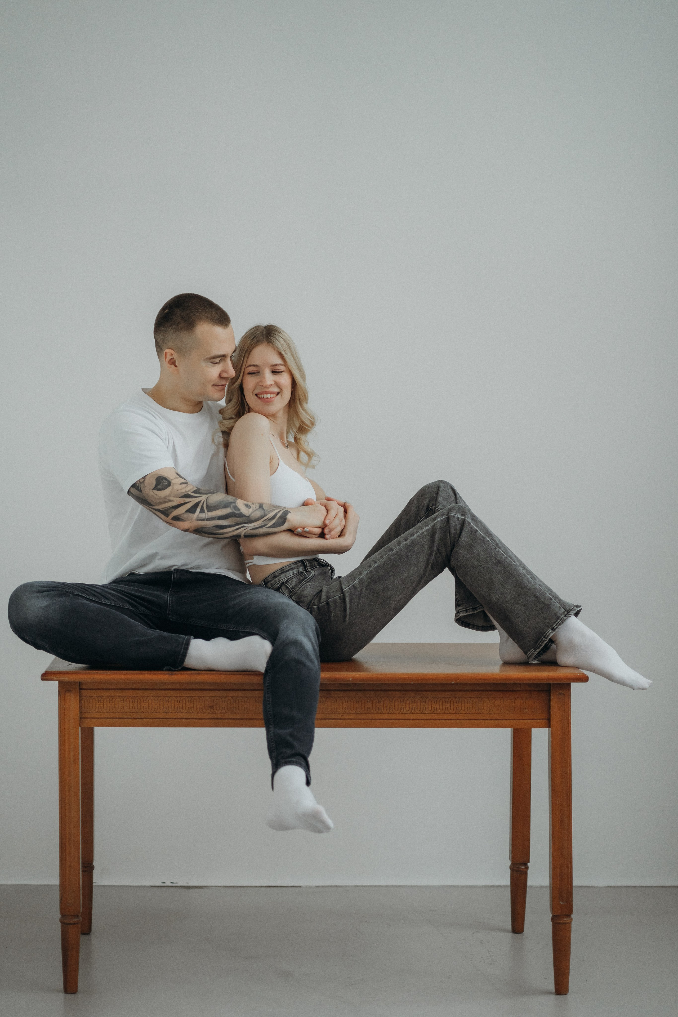 Парная фотосессия в студии в Архангельске. Портретный и свадебный фотограф в Архангельске Елизавета Стрекаловская