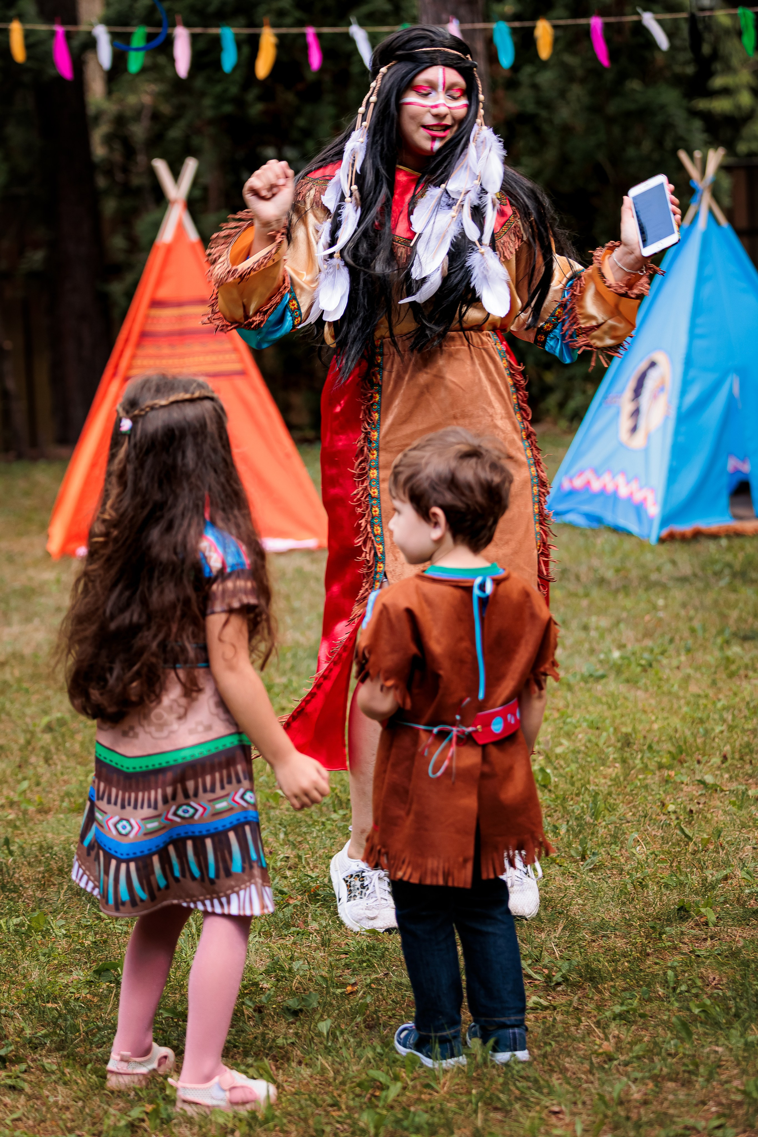 День рождения Леона «Индейцы». Семейный и детский фотограф Комина Елена, Власиха, Одинцово