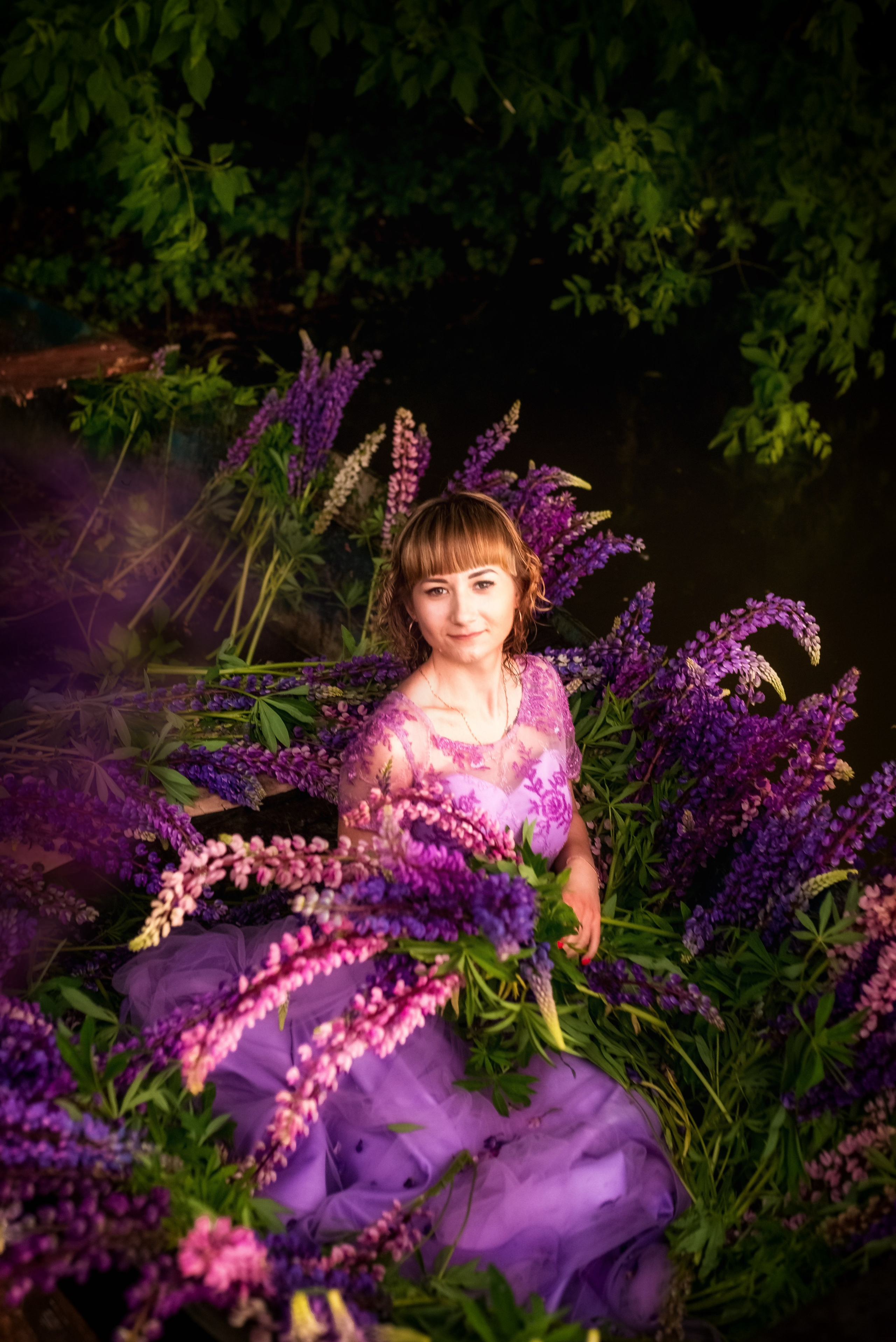 Люпины в лодке. Женский фотограф Крещение Венчание Москва Брянск