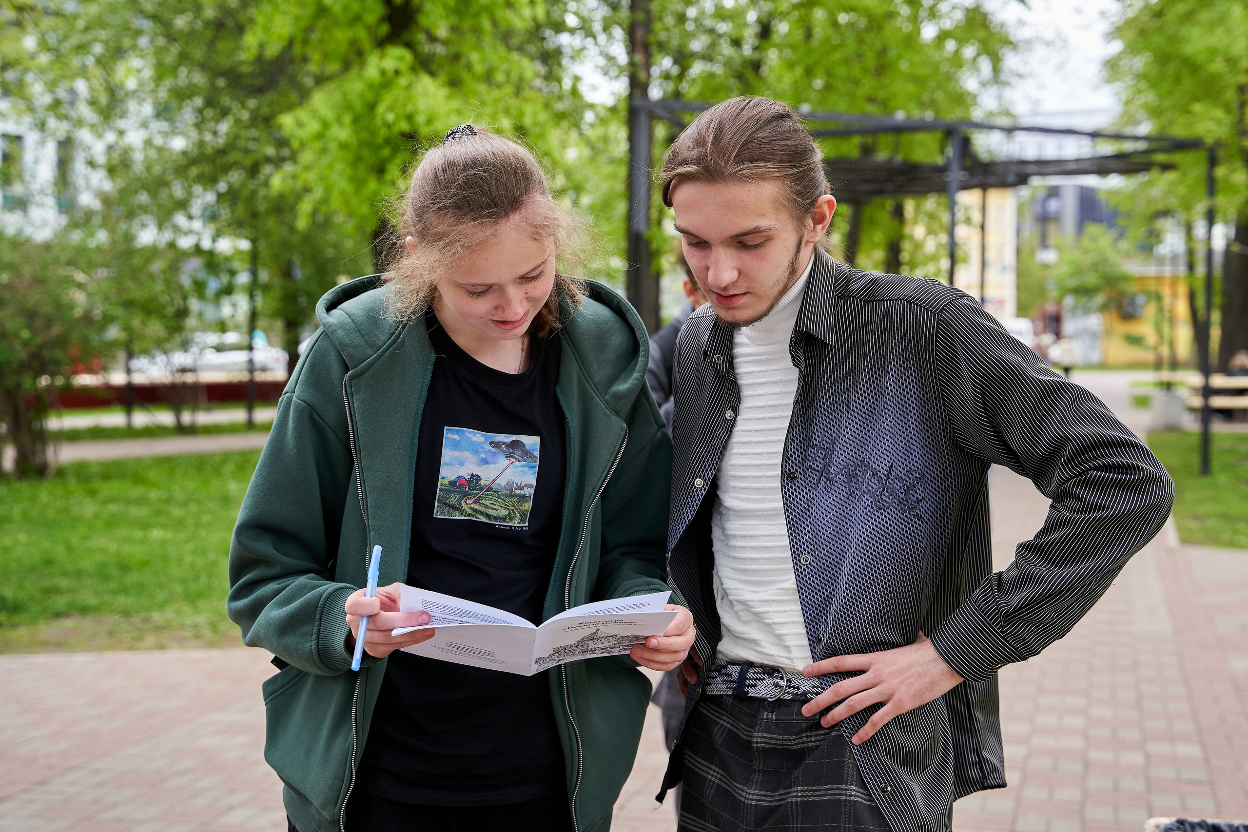 Городской квест в рамках регионального фестиваля «Учись без границ». Репортажный фотограф Вилянов Евгений. Нижний Новгород