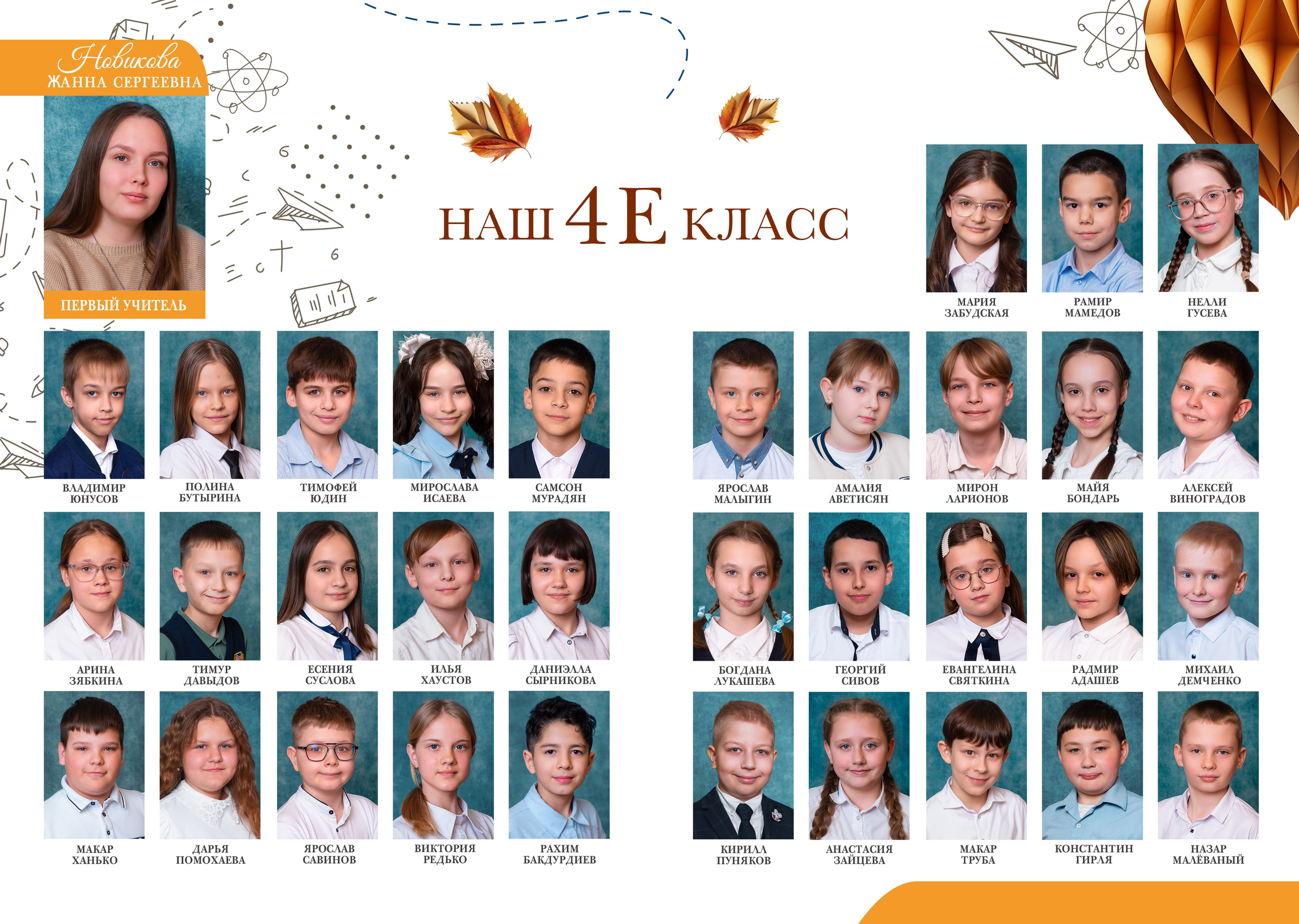 Школа 48 — 4 «Е» класс. JuliaKram.ru