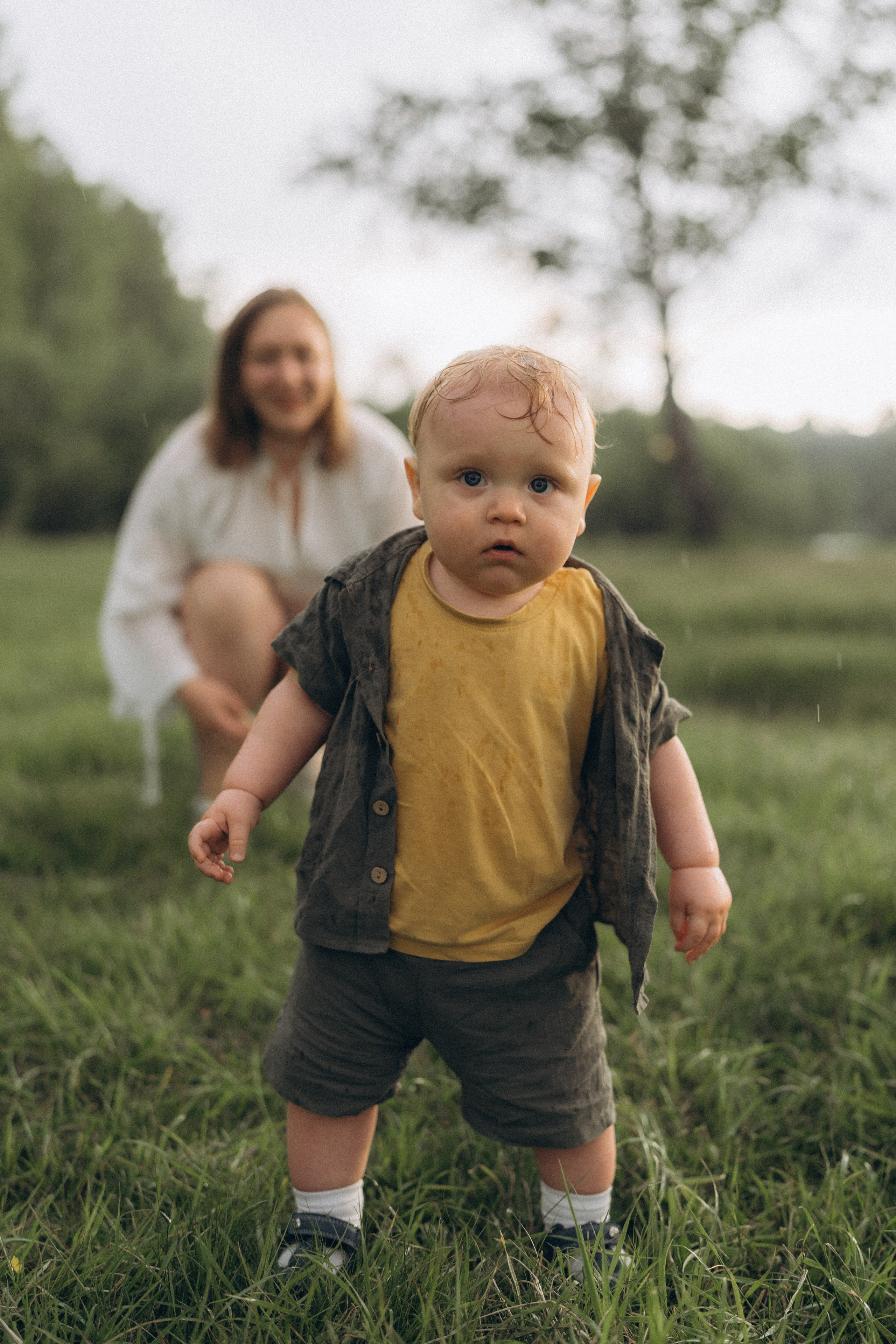 Первый год и первый дождь. Семейный фотограф в Ангарске/ Иркутске