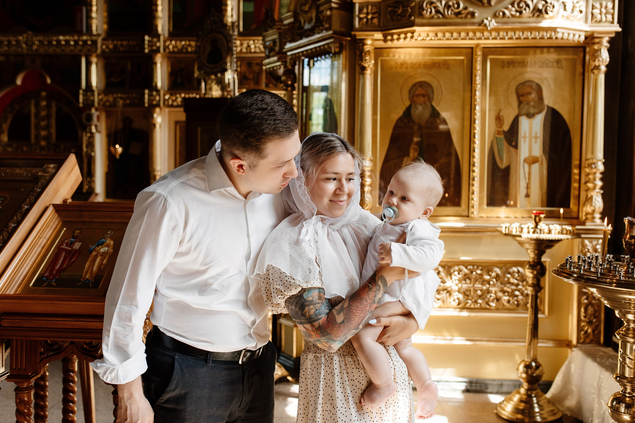 Крещение Луки. Свадебный и семейный фотограф Екатерина Иванова