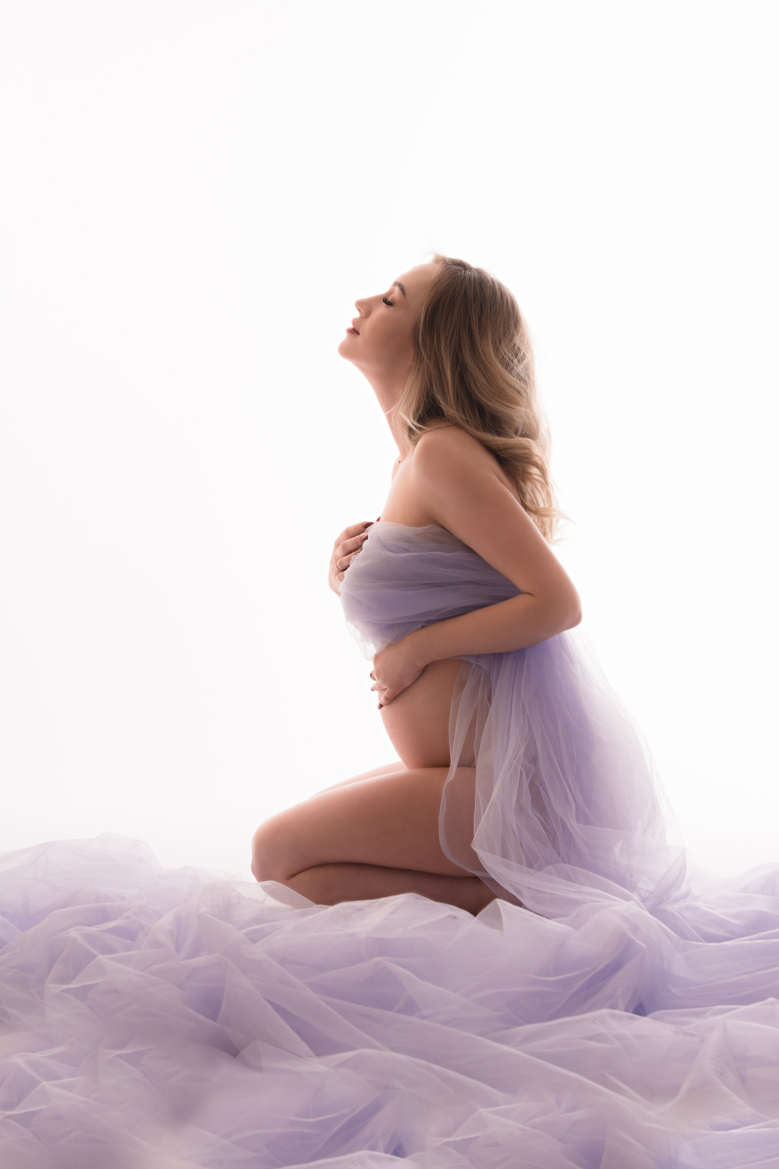 В тканях. Фотосессия беременности — Крылова Натали — Москва
