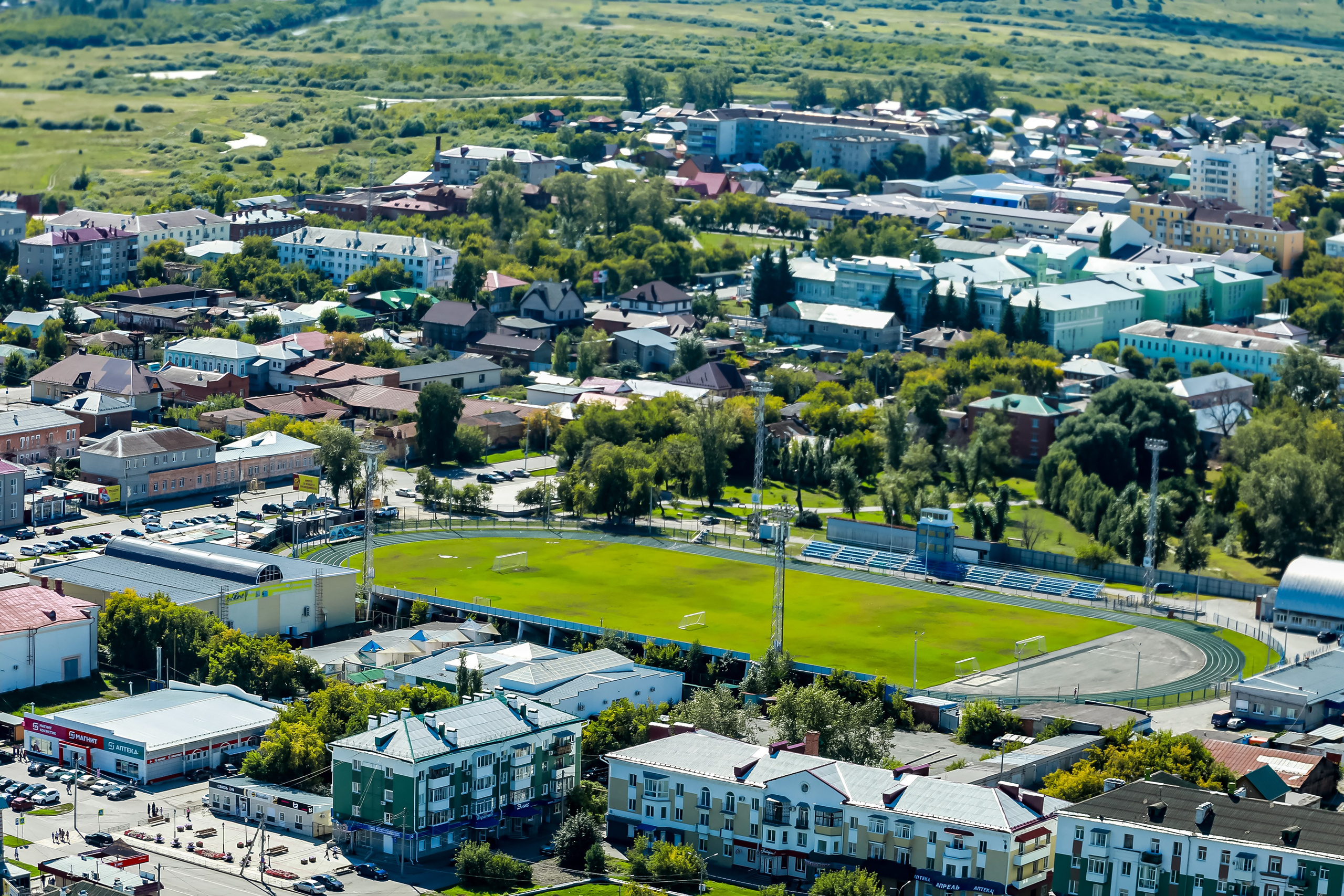Город с высоты птичьего полёта. Фотограф Андрей Гузеев