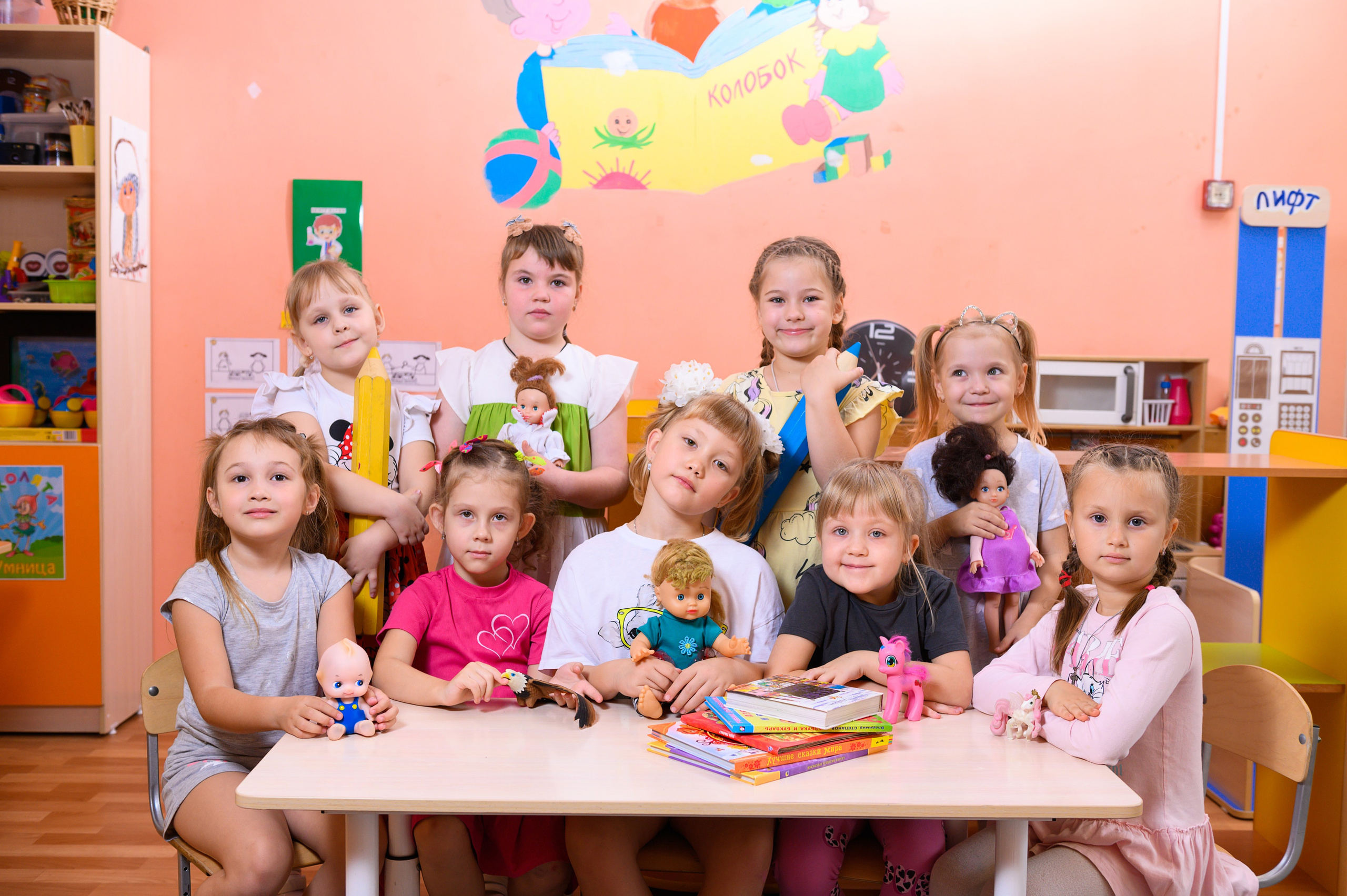 Фотосессия на выпускные альбомы для детского сада. Выпускные альбомы Искитим Бердск Новосибирск