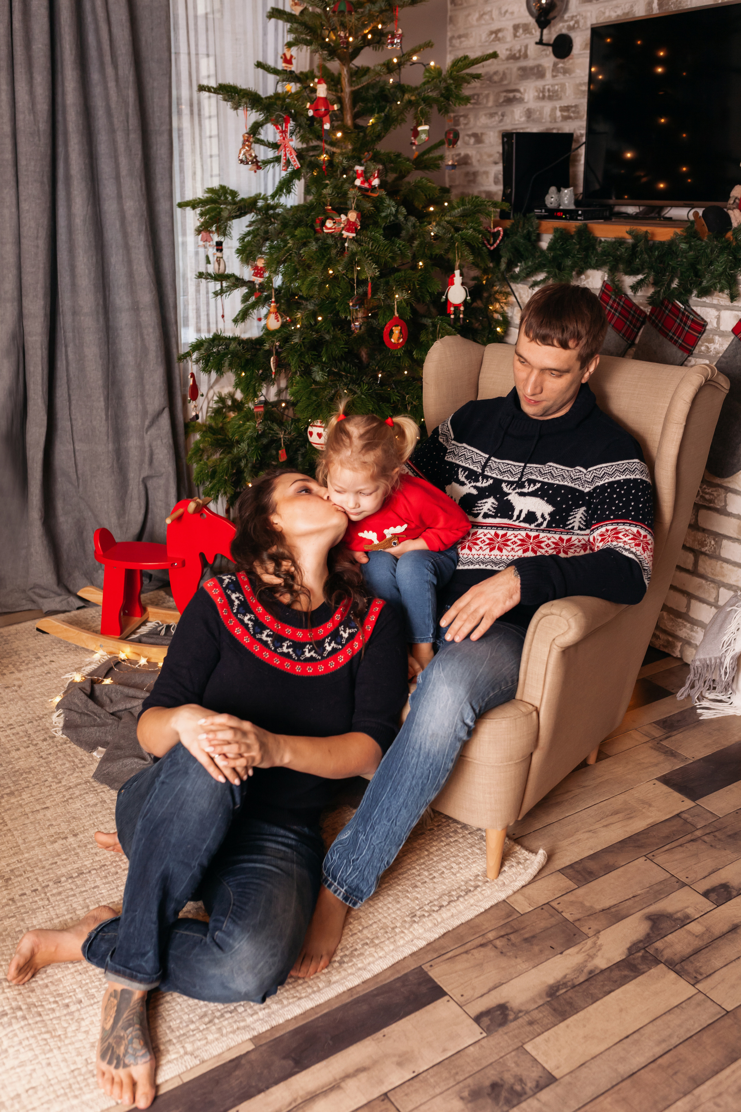 Новогодняя фотосессия в Домодедово. Фотограф новорожденных Москва, Домодедово