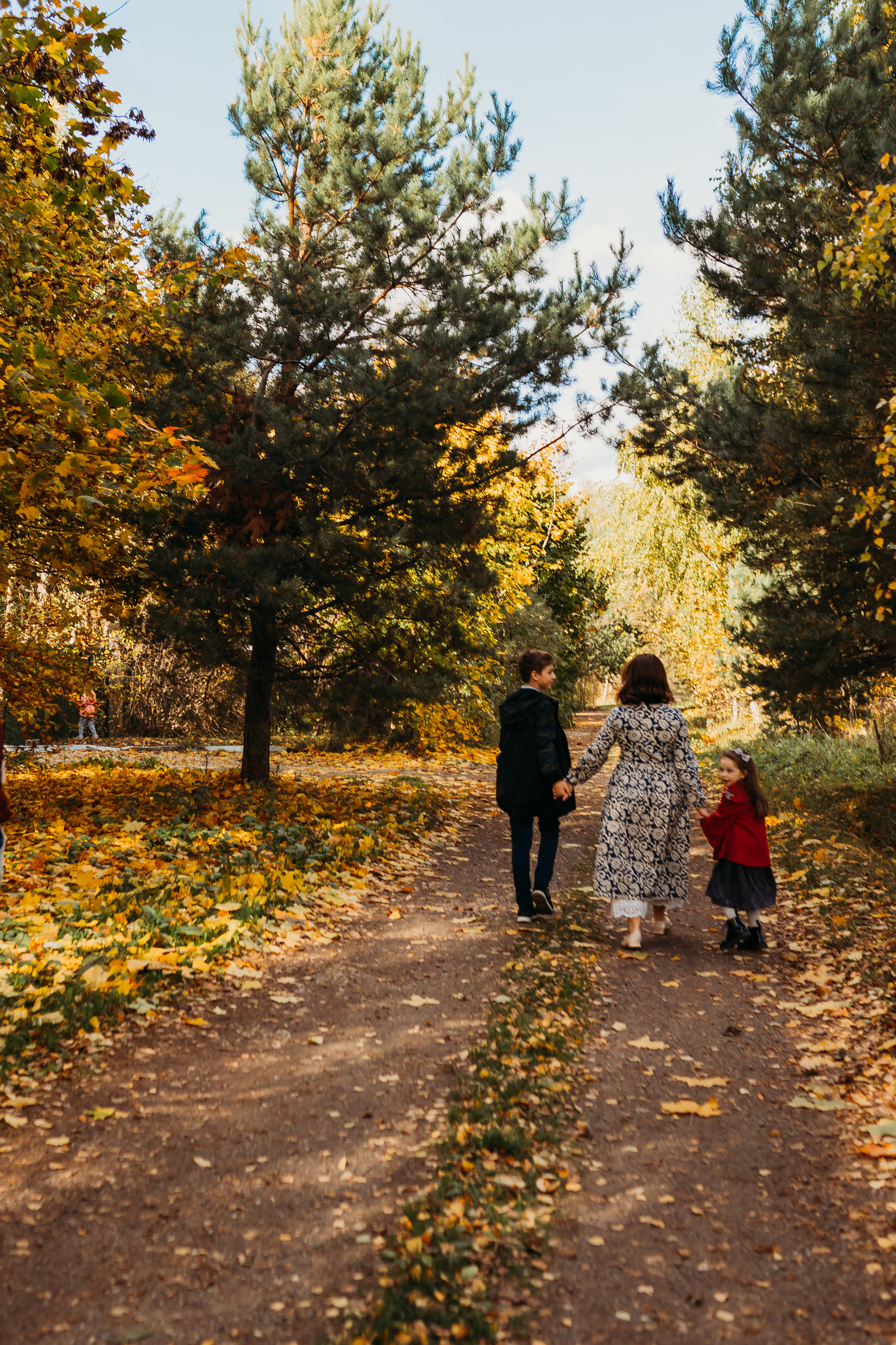 Прогулка осень в Домодедово. Фотограф новорожденных Москва, Домодедово