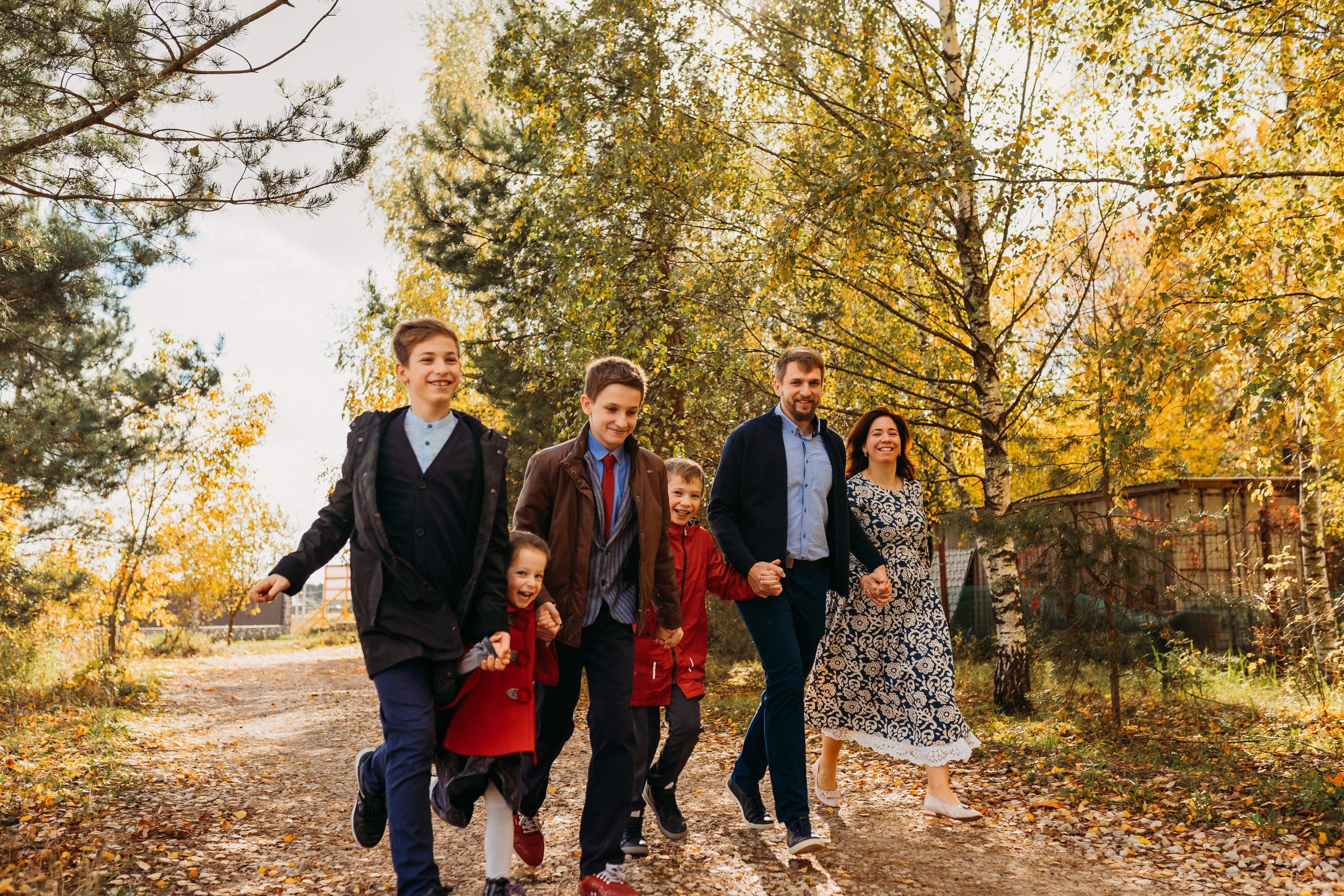 Прогулка осень в Домодедово. Фотограф новорожденных Москва, Домодедово