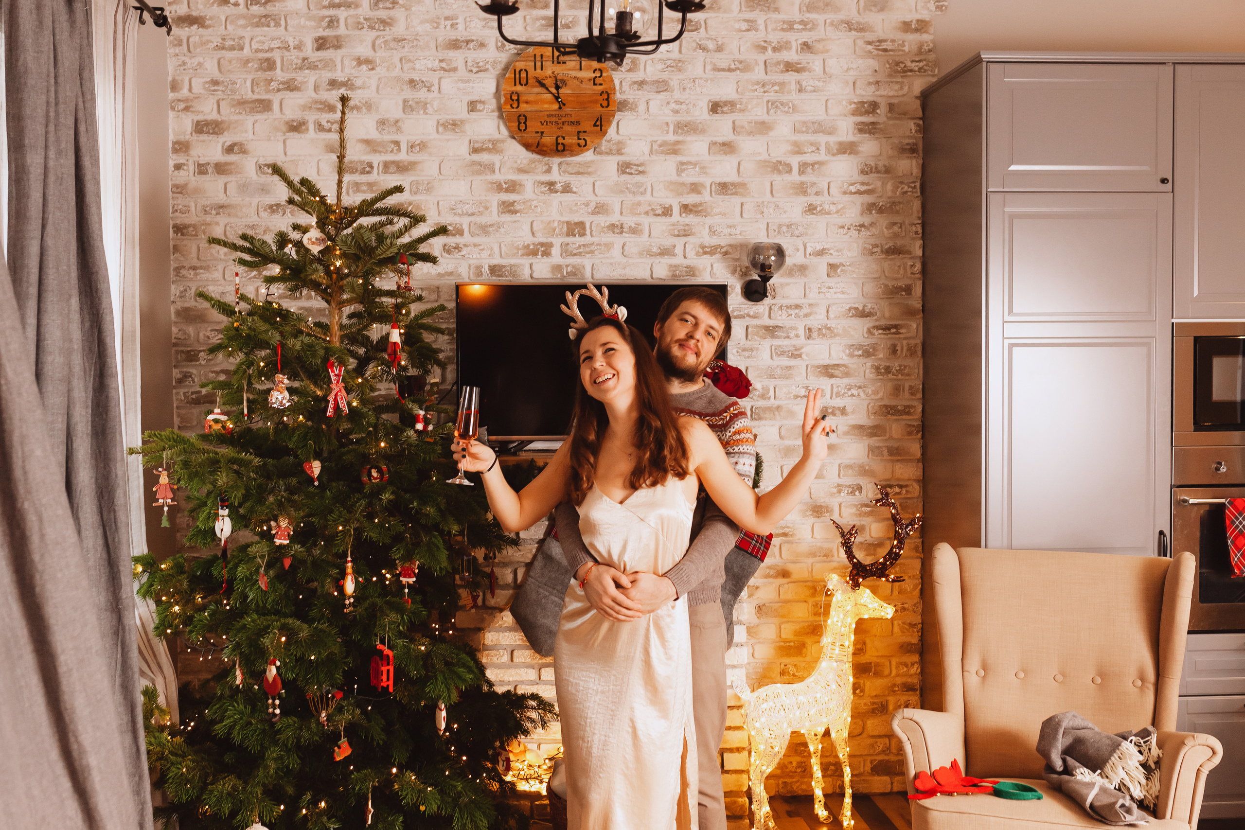 Новогодняя фотосессия в Видном. Фотограф новорожденных Москва, Домодедово