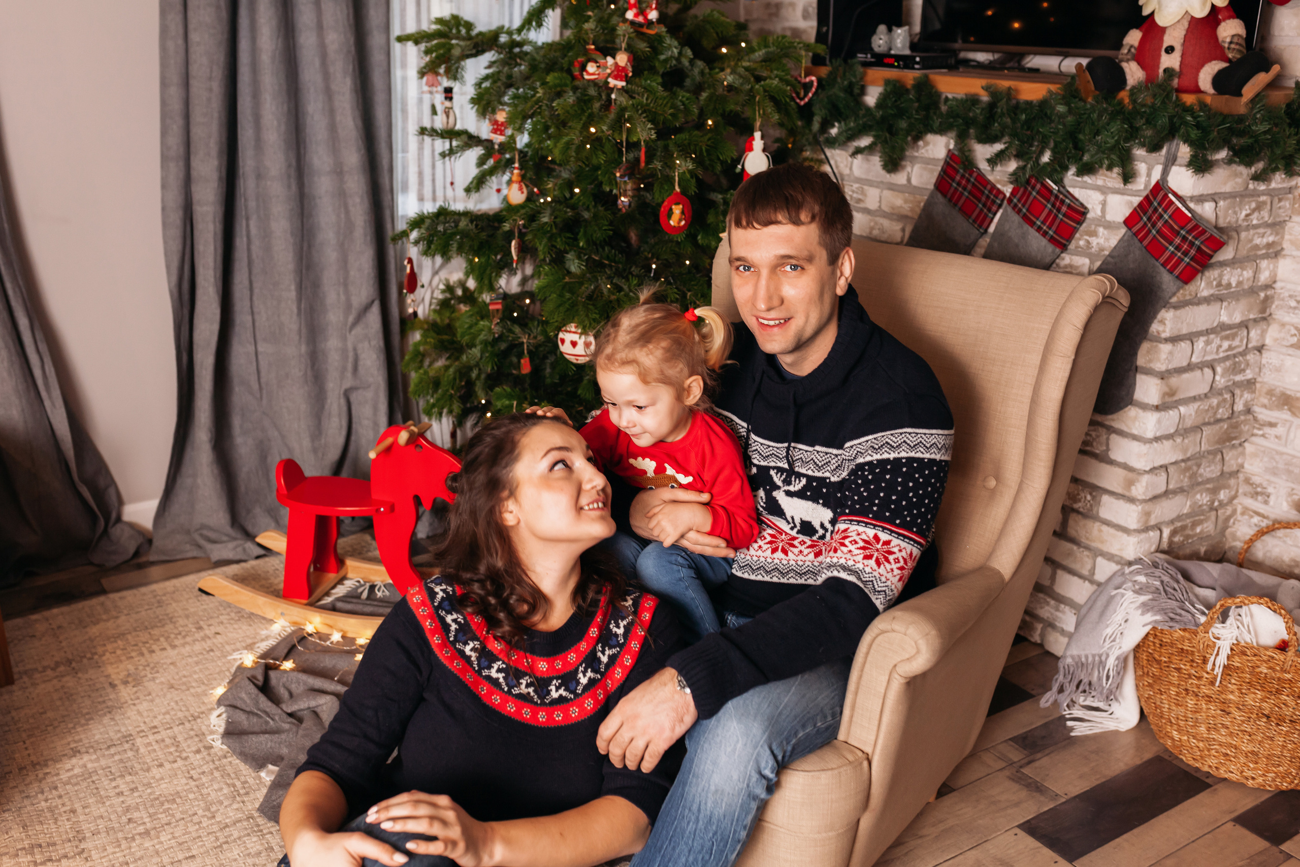 Новогодняя фотосессия в Домодедово. Фотограф новорожденных Москва, Домодедово