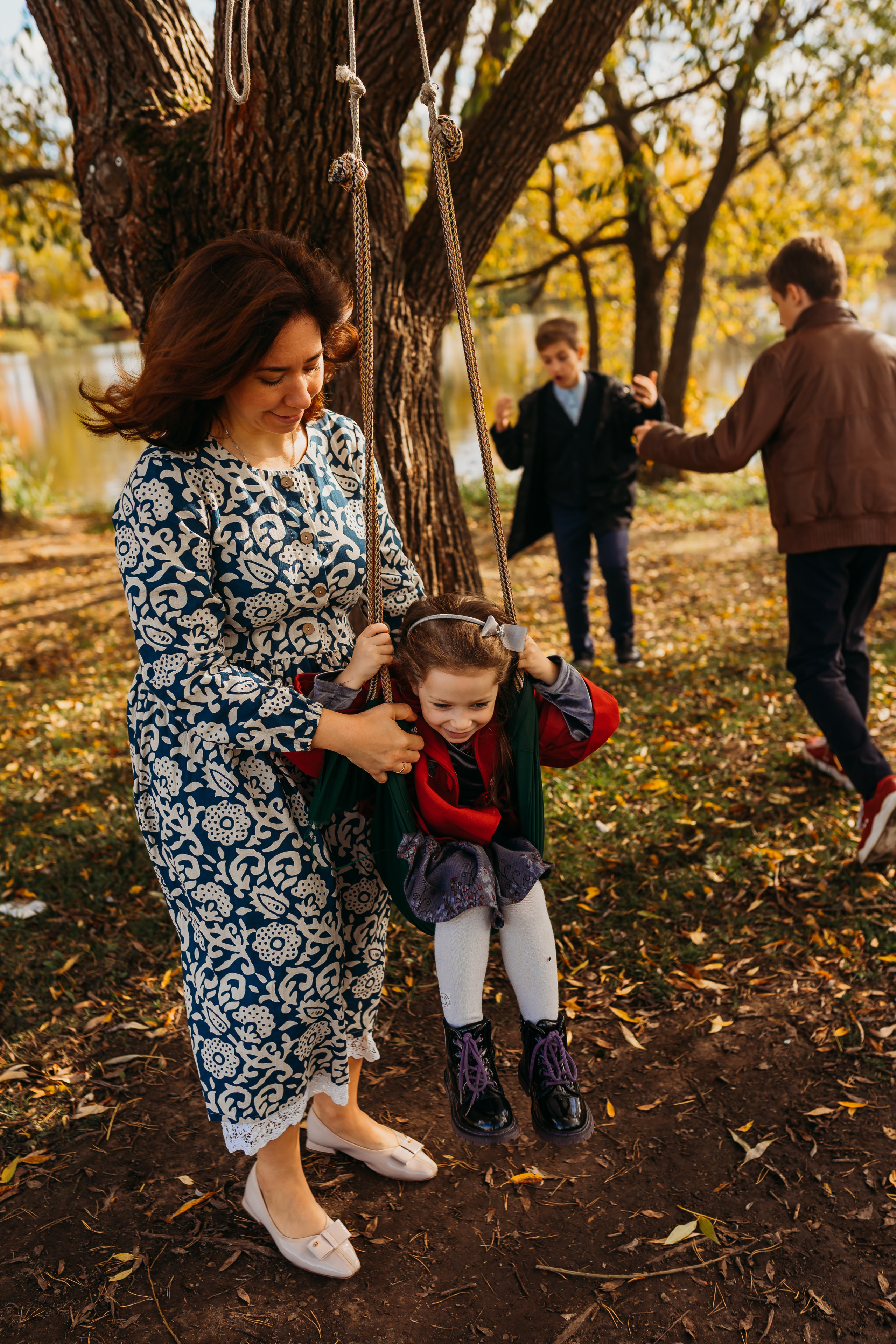 Прогулка осень в Домодедово. Фотограф новорожденных Москва, Домодедово