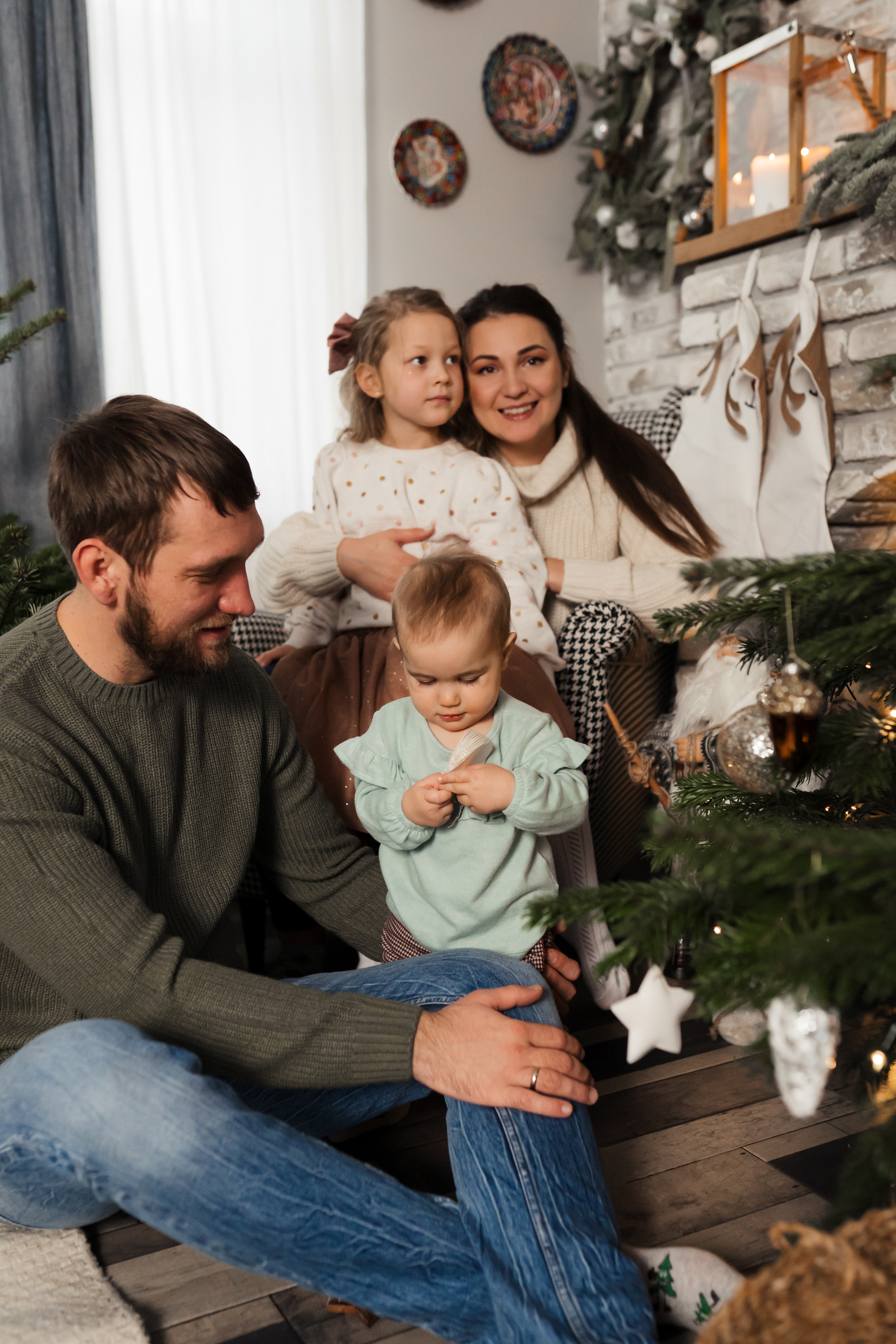 Новогодняя фотосессия на дом. Фотограф новорожденных Москва, Домодедово