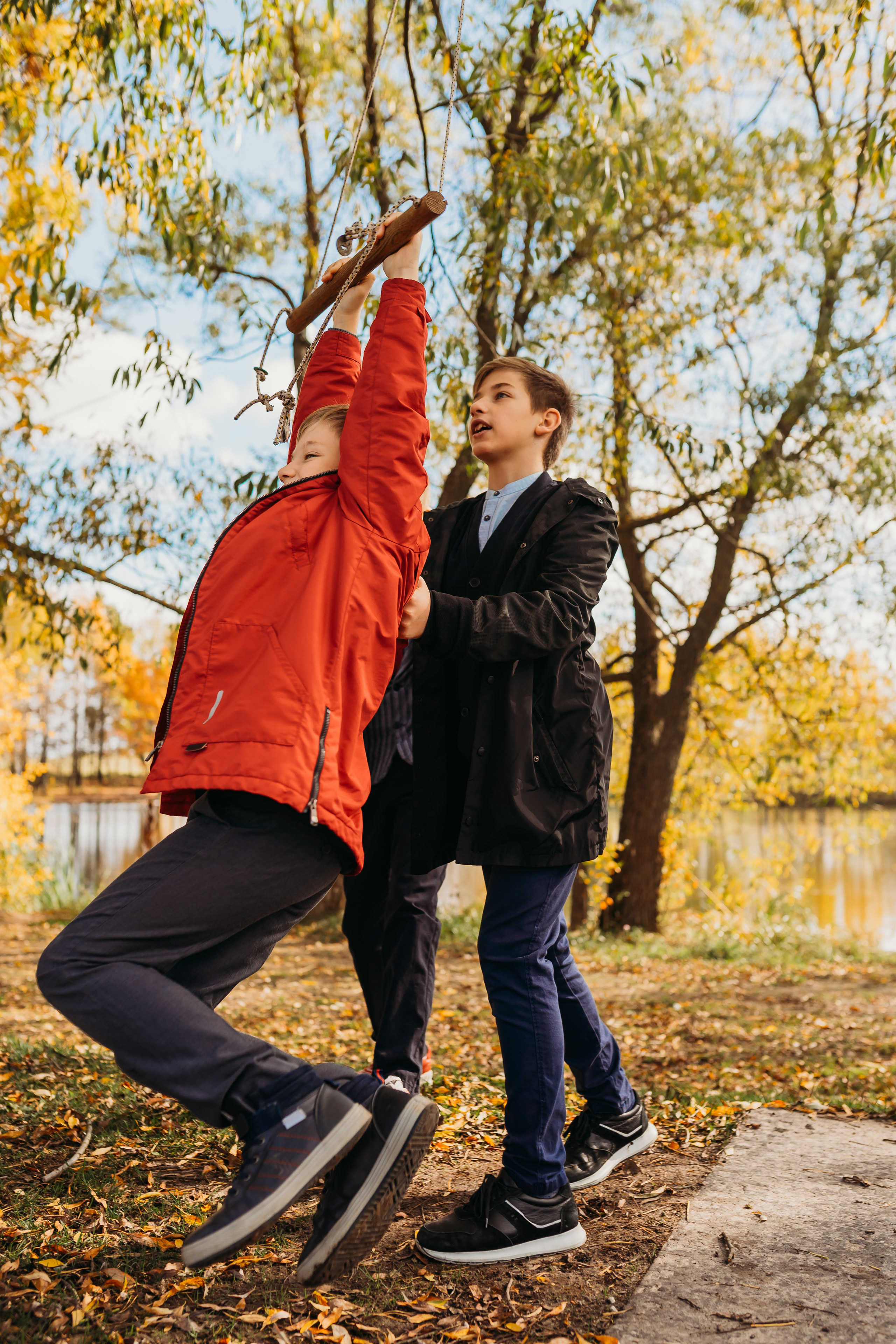 Прогулка осень в Домодедово. Фотограф новорожденных Москва, Домодедово