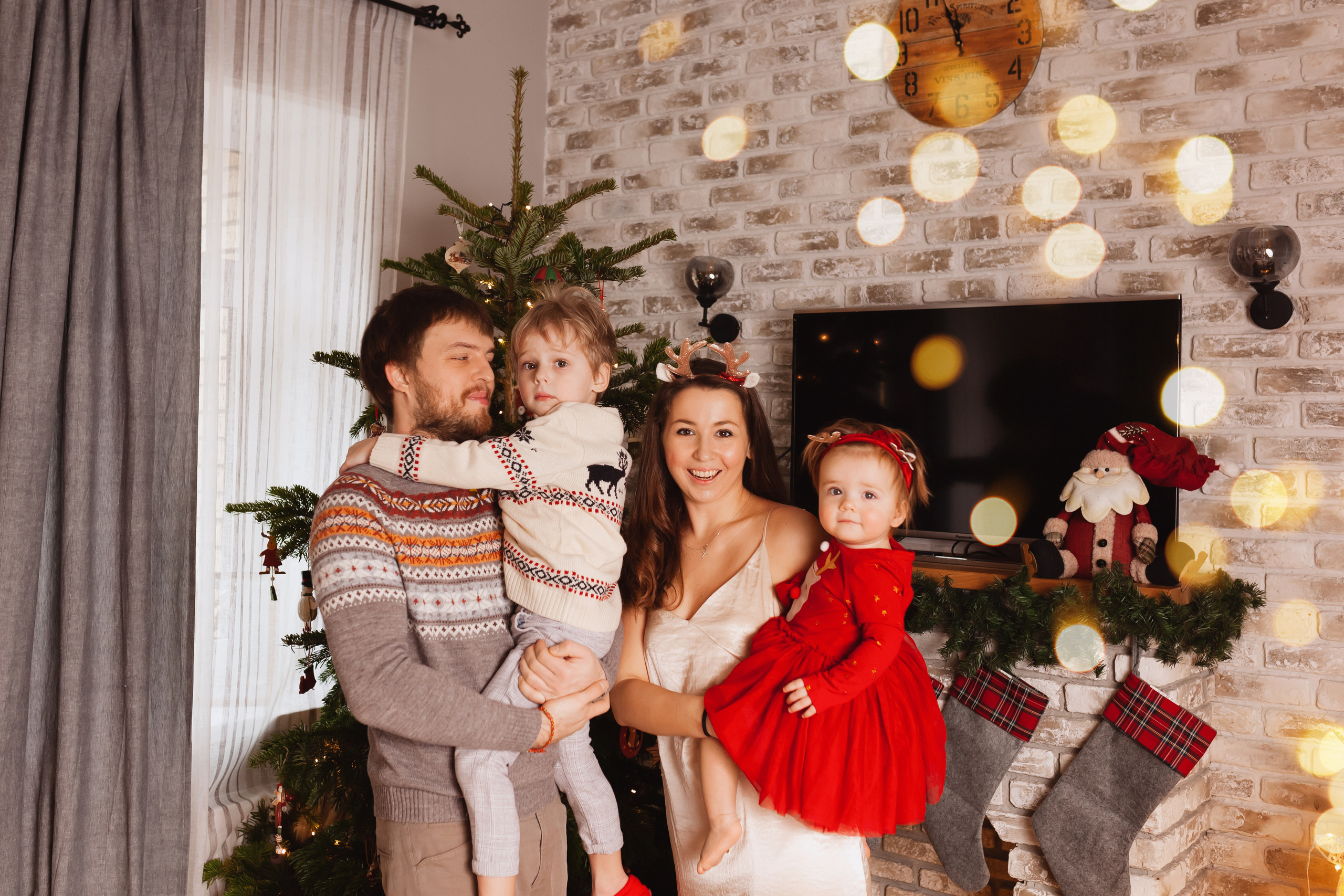 Новогодняя фотосессия в Видном. Фотограф новорожденных Москва, Домодедово