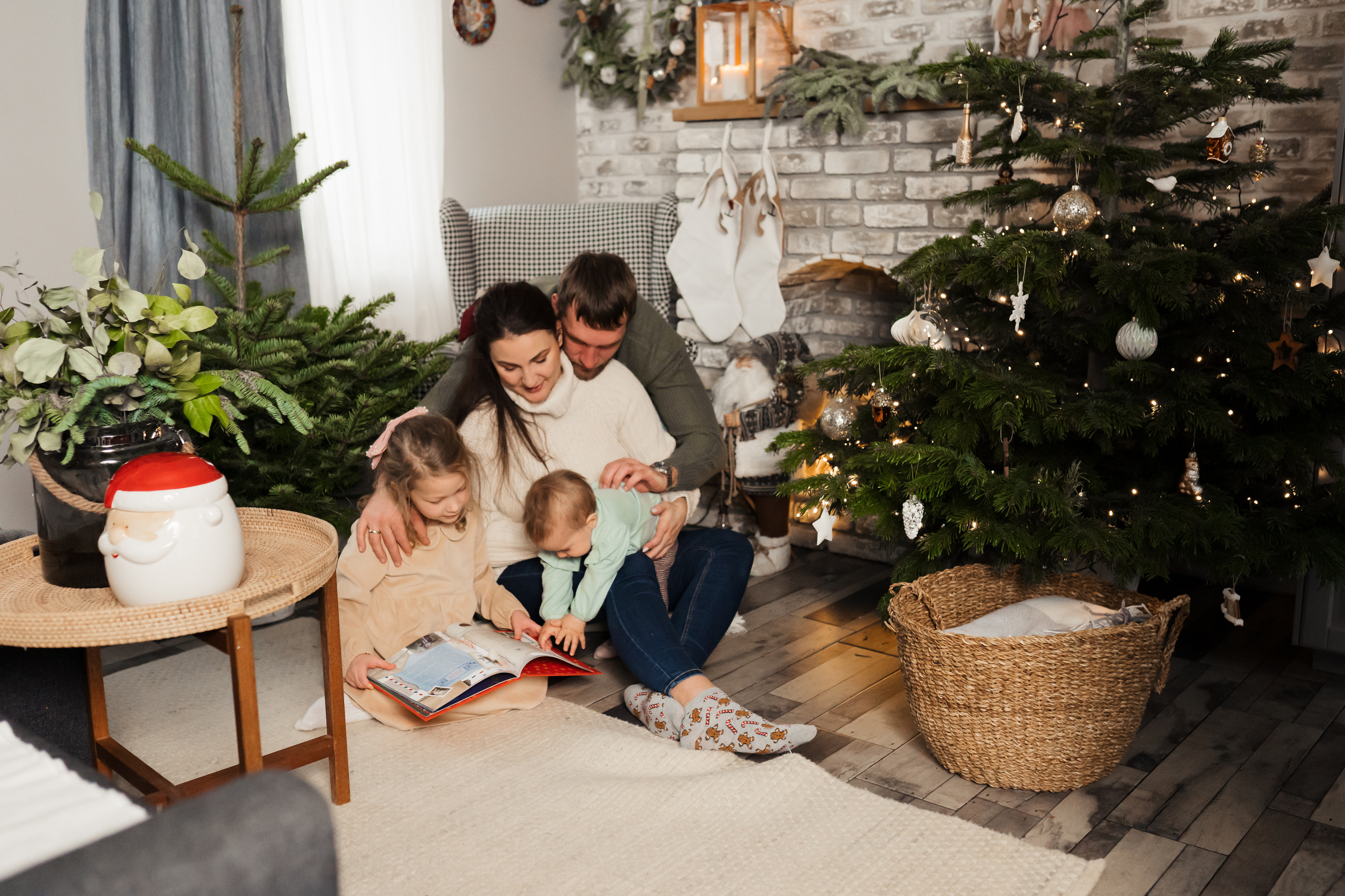Новогодняя фотосессия на дом. Фотограф новорожденных Москва, Домодедово